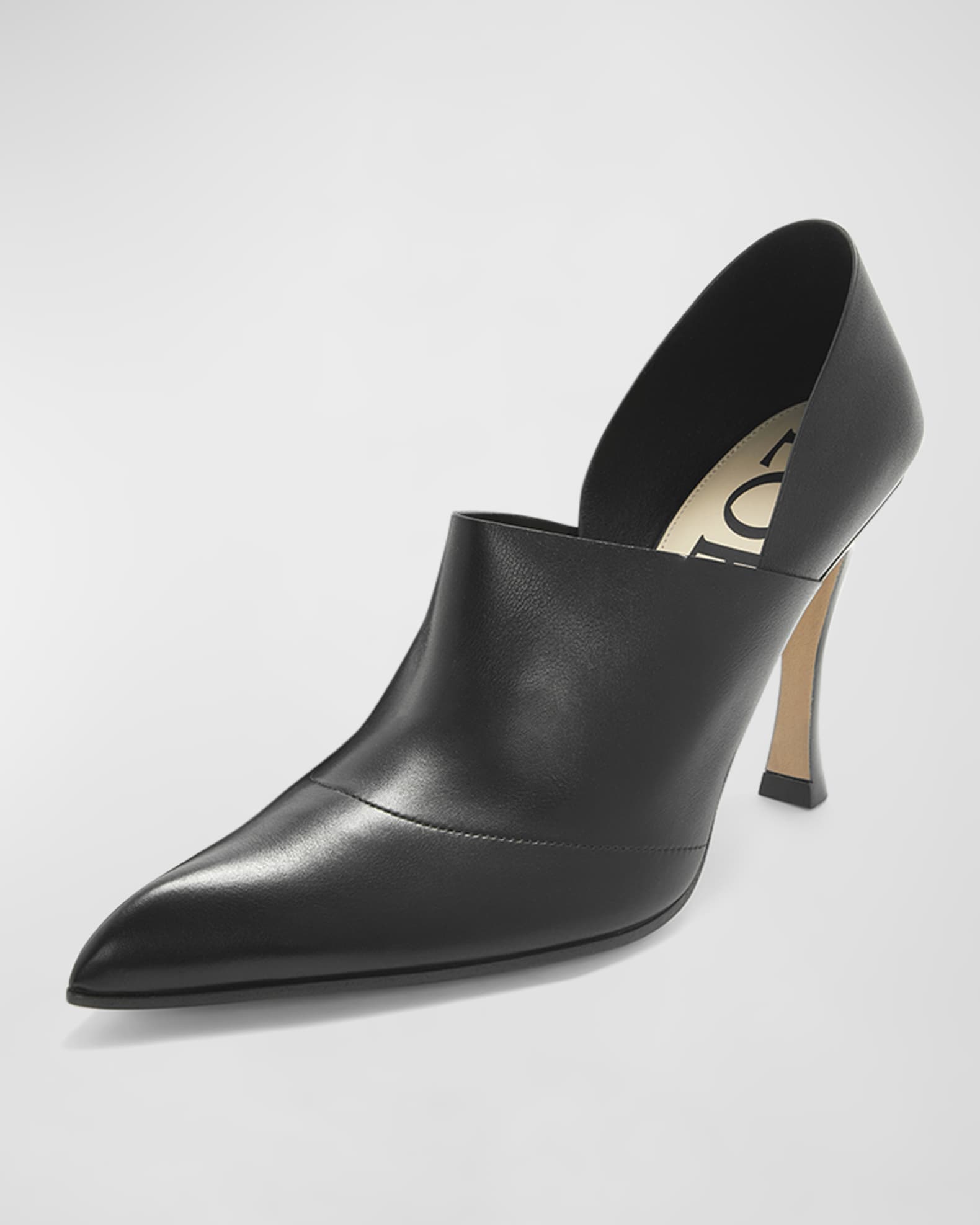 Comic Leather High-Cut Pumps 1