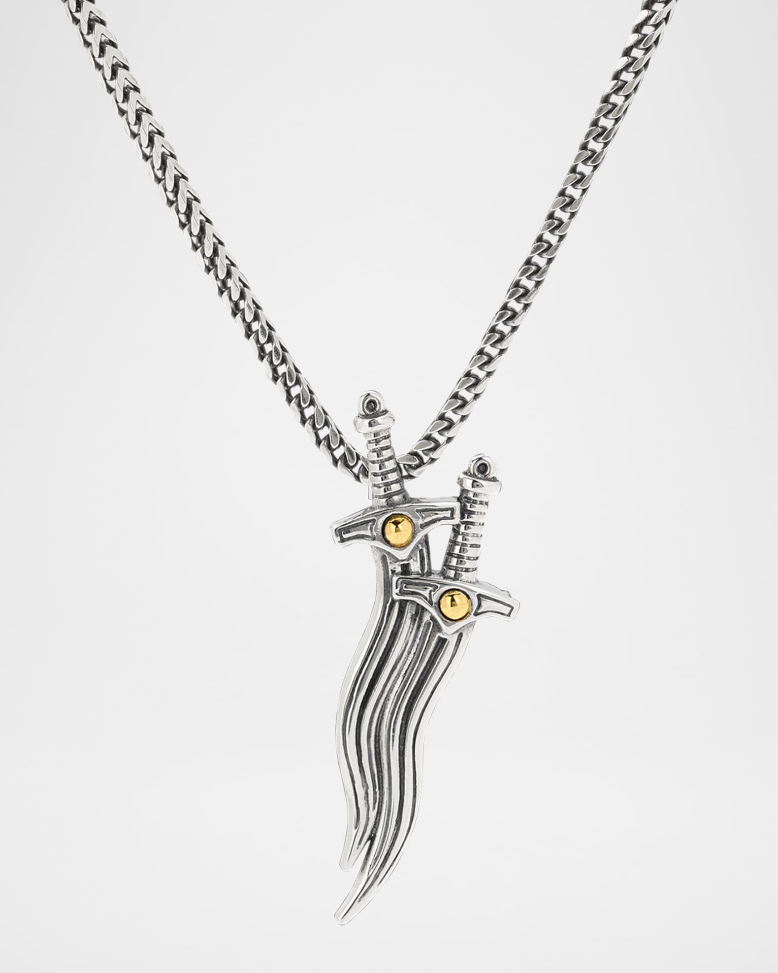 Konstantino Men's Twin Sword Pendant | Neiman Marcus