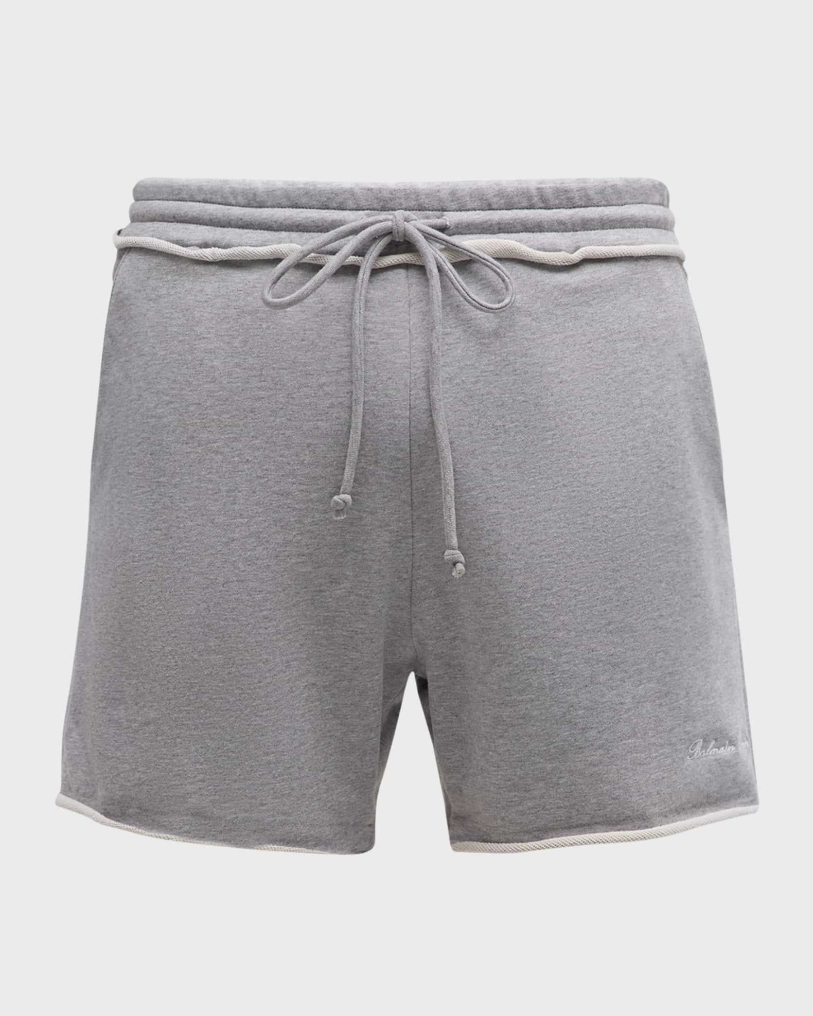 Men s Jersey Raw Edge Sweat Shorts
