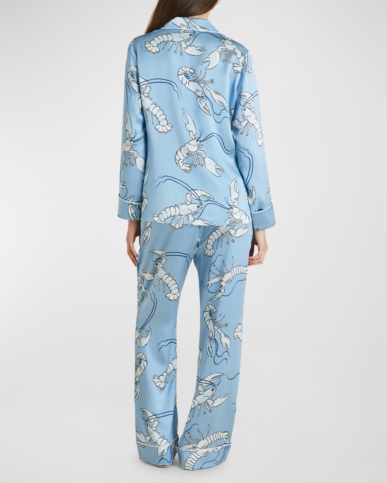 Pyjama Olivia Von Halle LUMENS - Violet Soie/Rayonne - Taille XS - Neuf Avec étiquettes