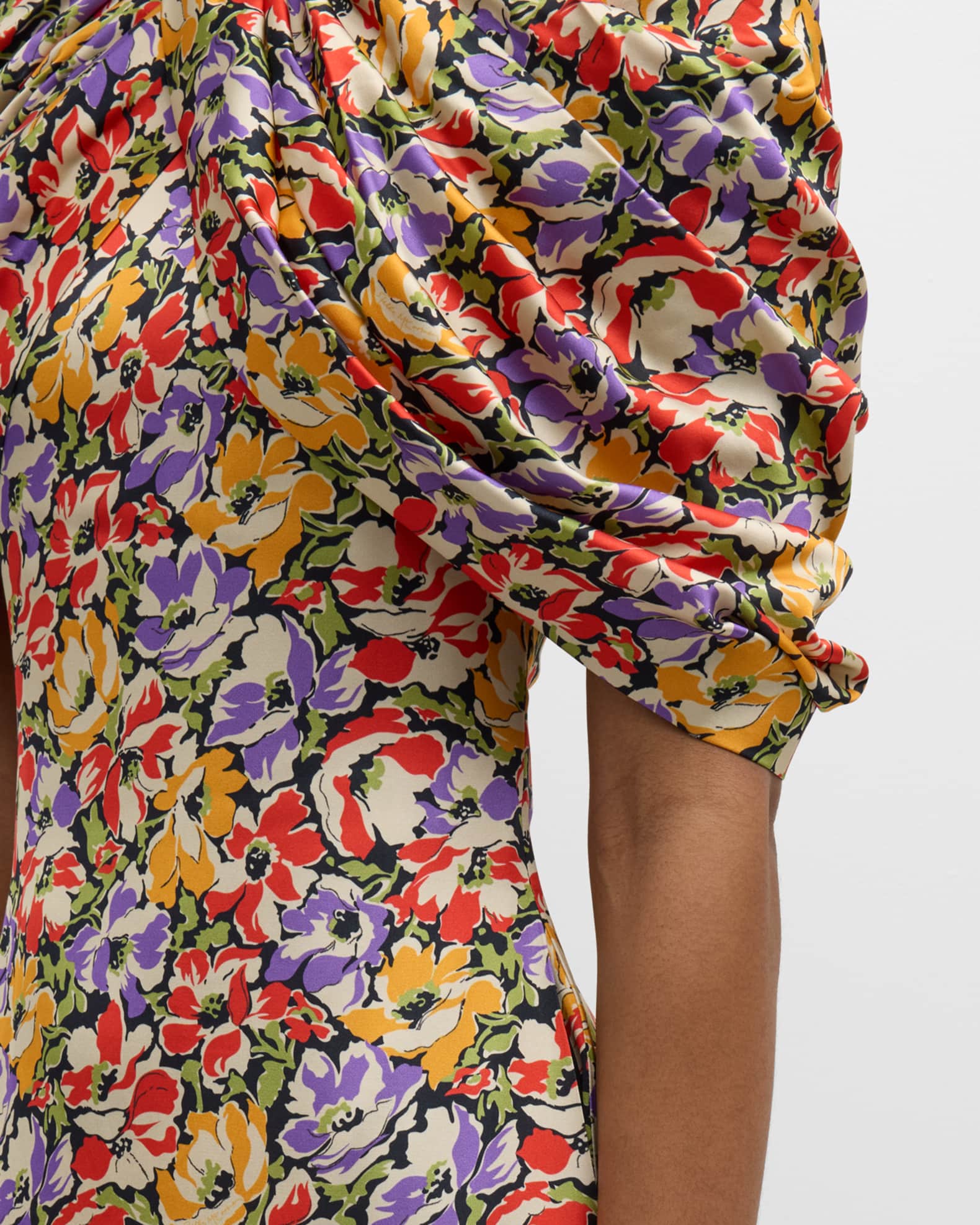 Stella Mccartney black spotty flowers dress, 6 years