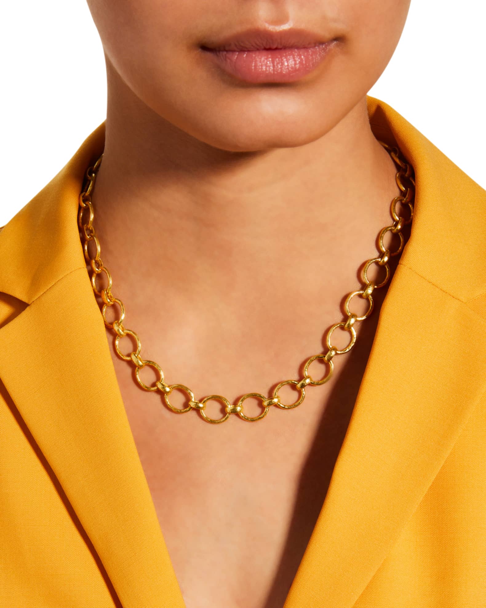 Positano Link Necklace W Stone Tog 1