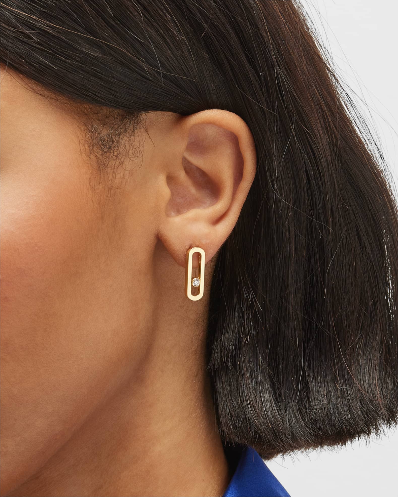 MOVE UNO 18K ROSE GOLD DIAMOND EARRINGS 1