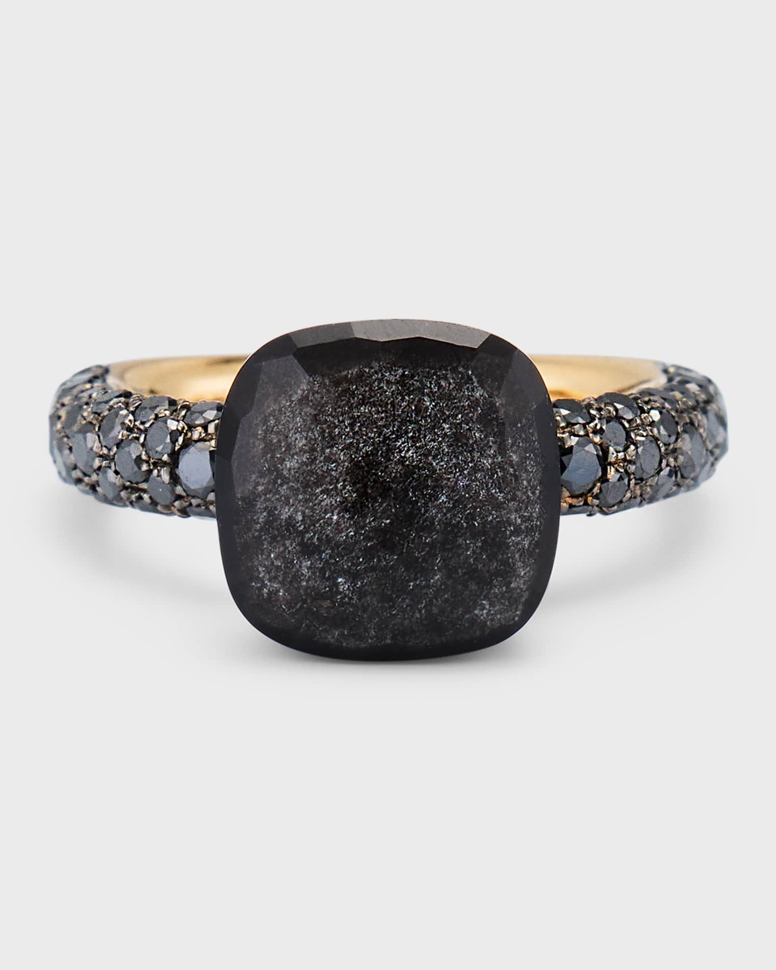 Nudo 18K Rose Gold Gemstone Diamond Ring 0