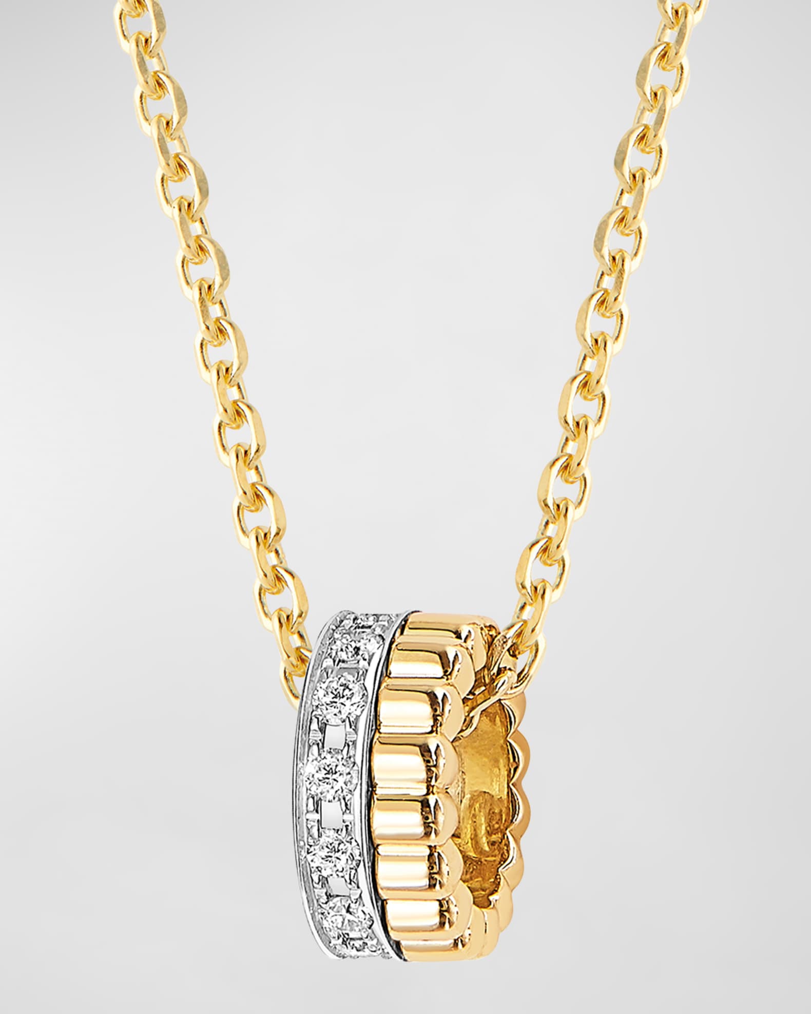 Boucheron ゴールド ネックレス Boucheron Quatre 18K Yellow Gold Radiant Edition Mini Diamond