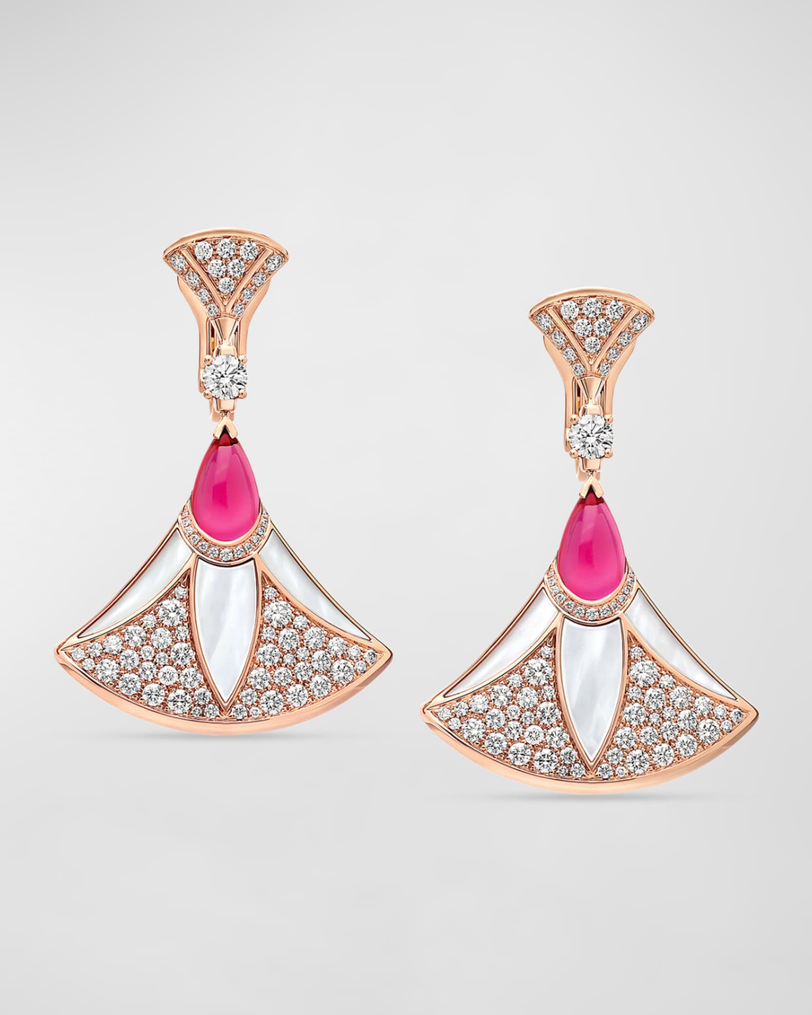 Divas' Dream 18K Rose Gold Earrings with Diamonds 0