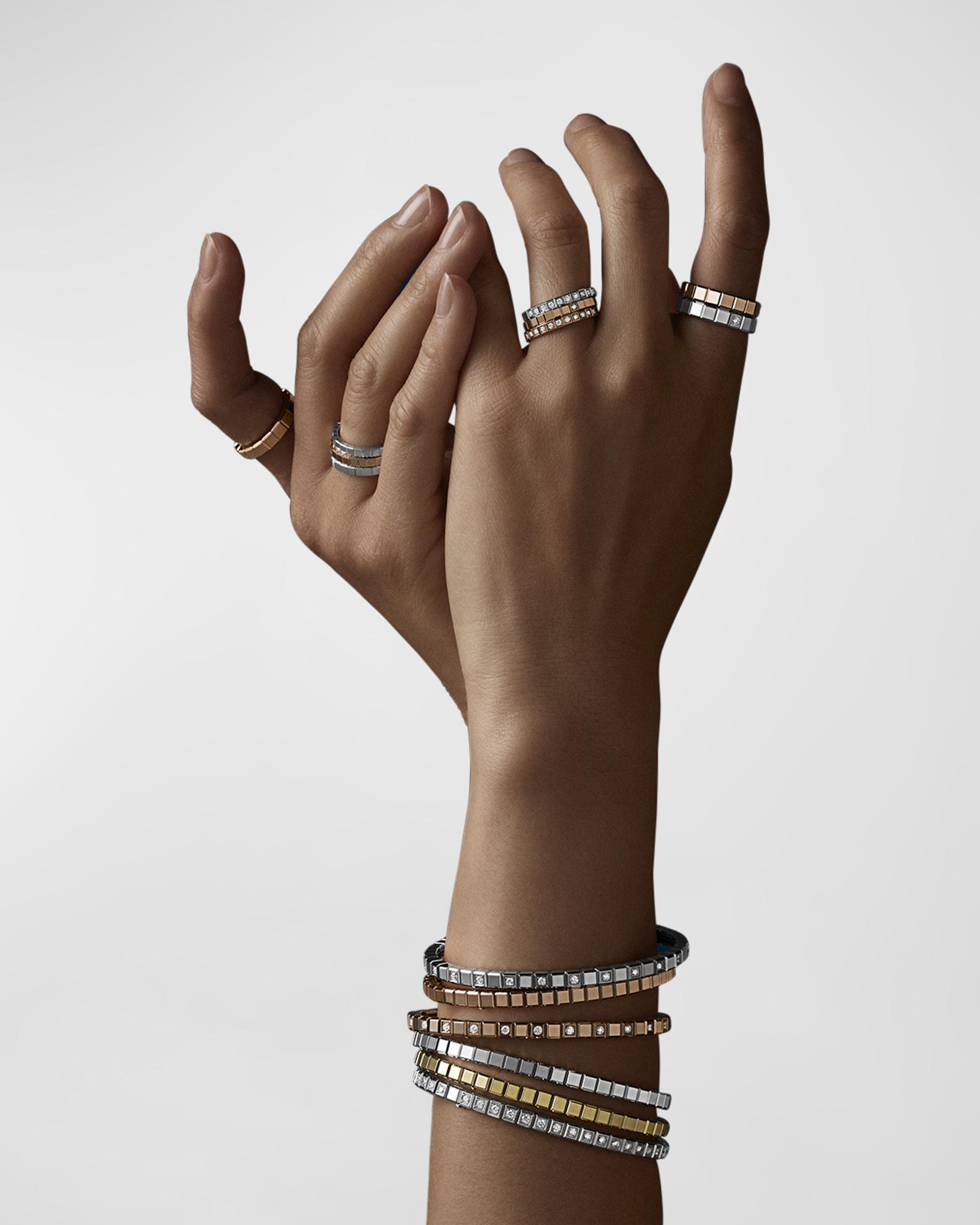 Chopard Ice Cube 18K Rose Gold Ring | Neiman Marcus