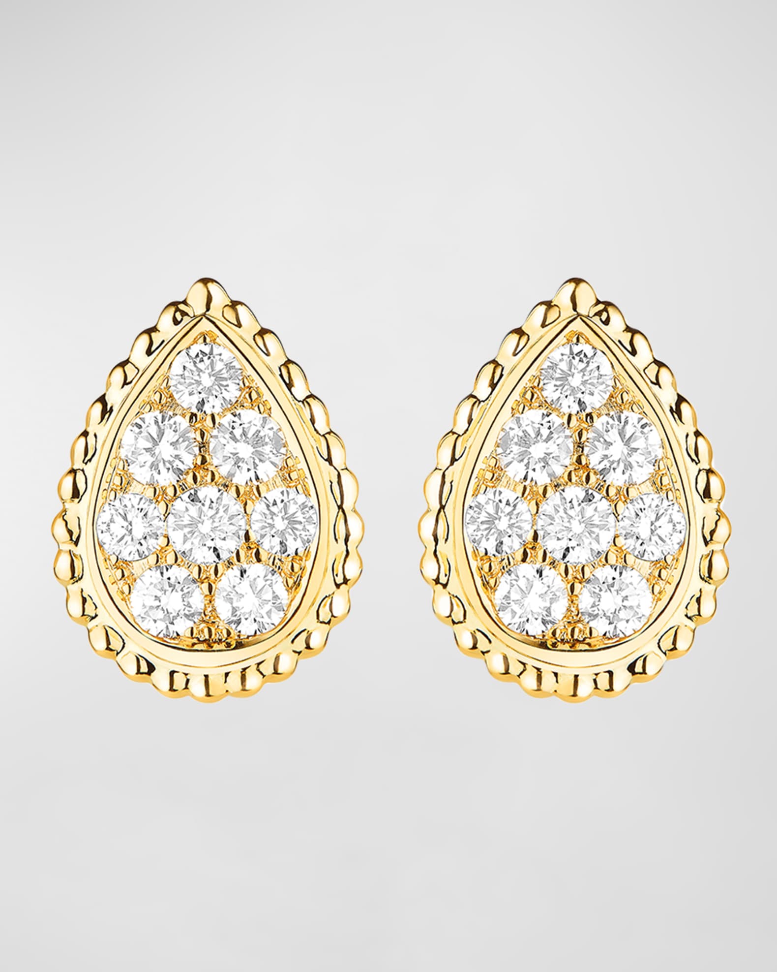 Serpent Boheme 18K Yellow Gold Medium Diamond Stud Earrings 0