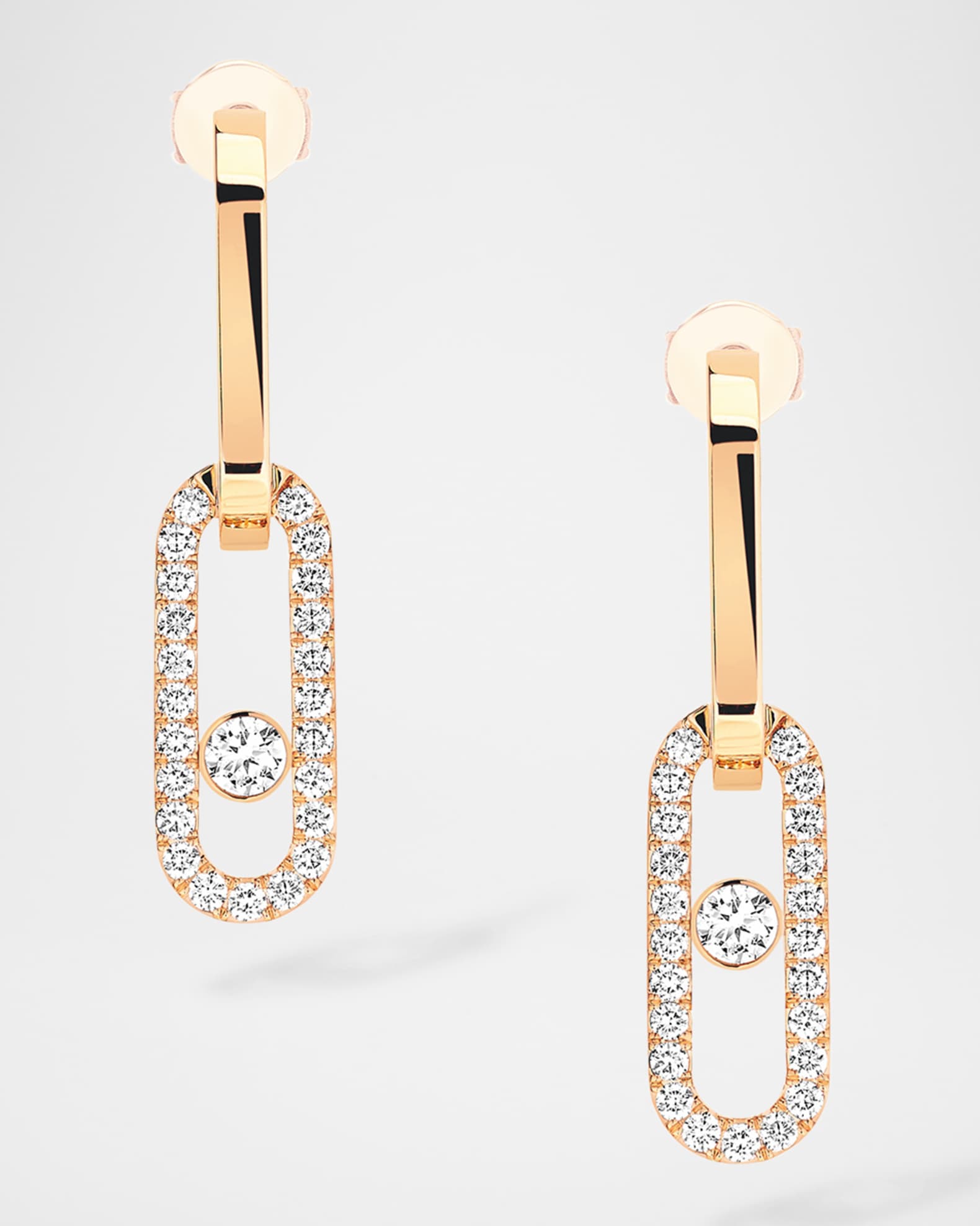 MOVE LINK 18K GOLD DIAMOND EARRINGS 0