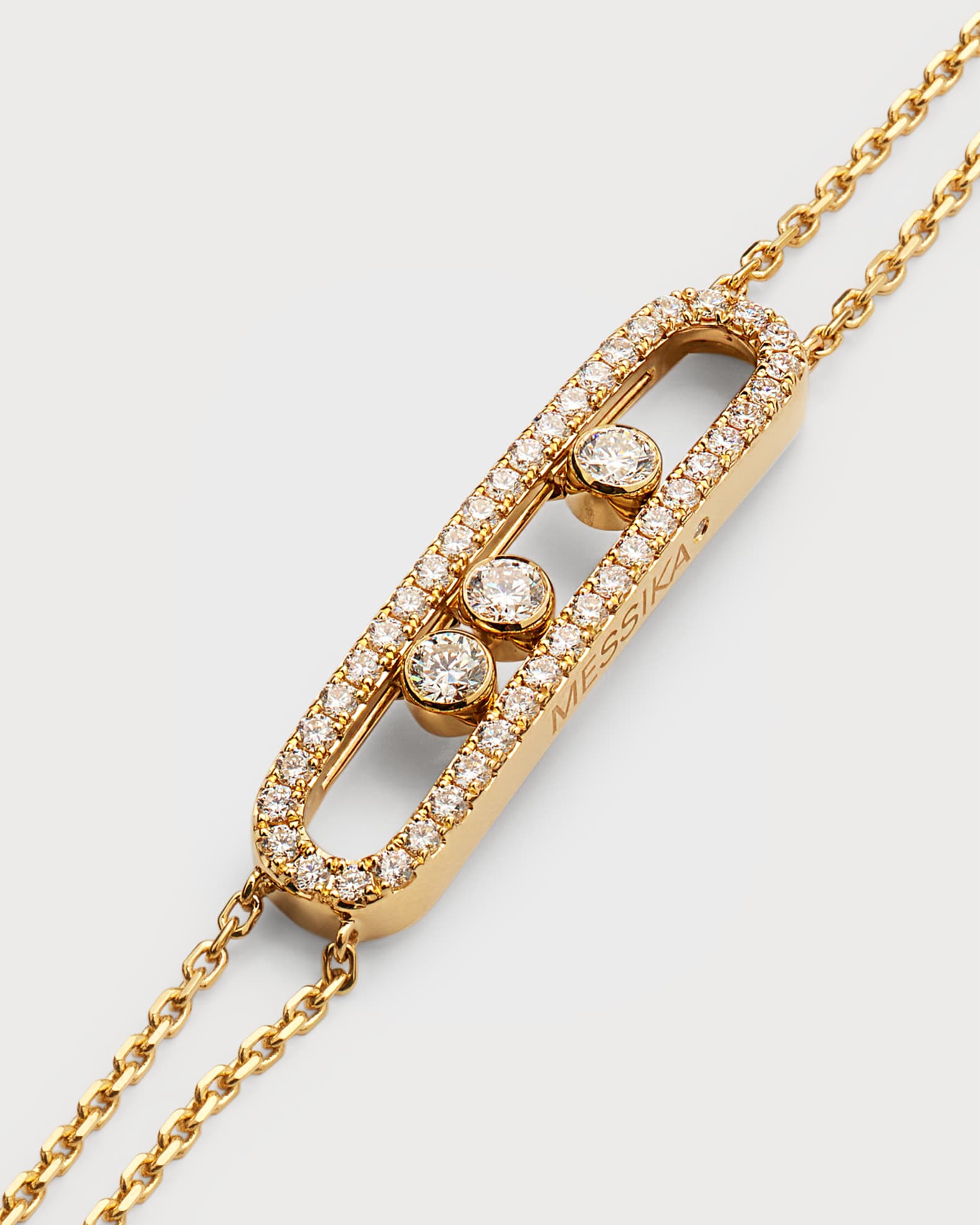 Messika MOVE CLASSIC 18K YELLOW GOLD DIAMOND PAVE BRACELET