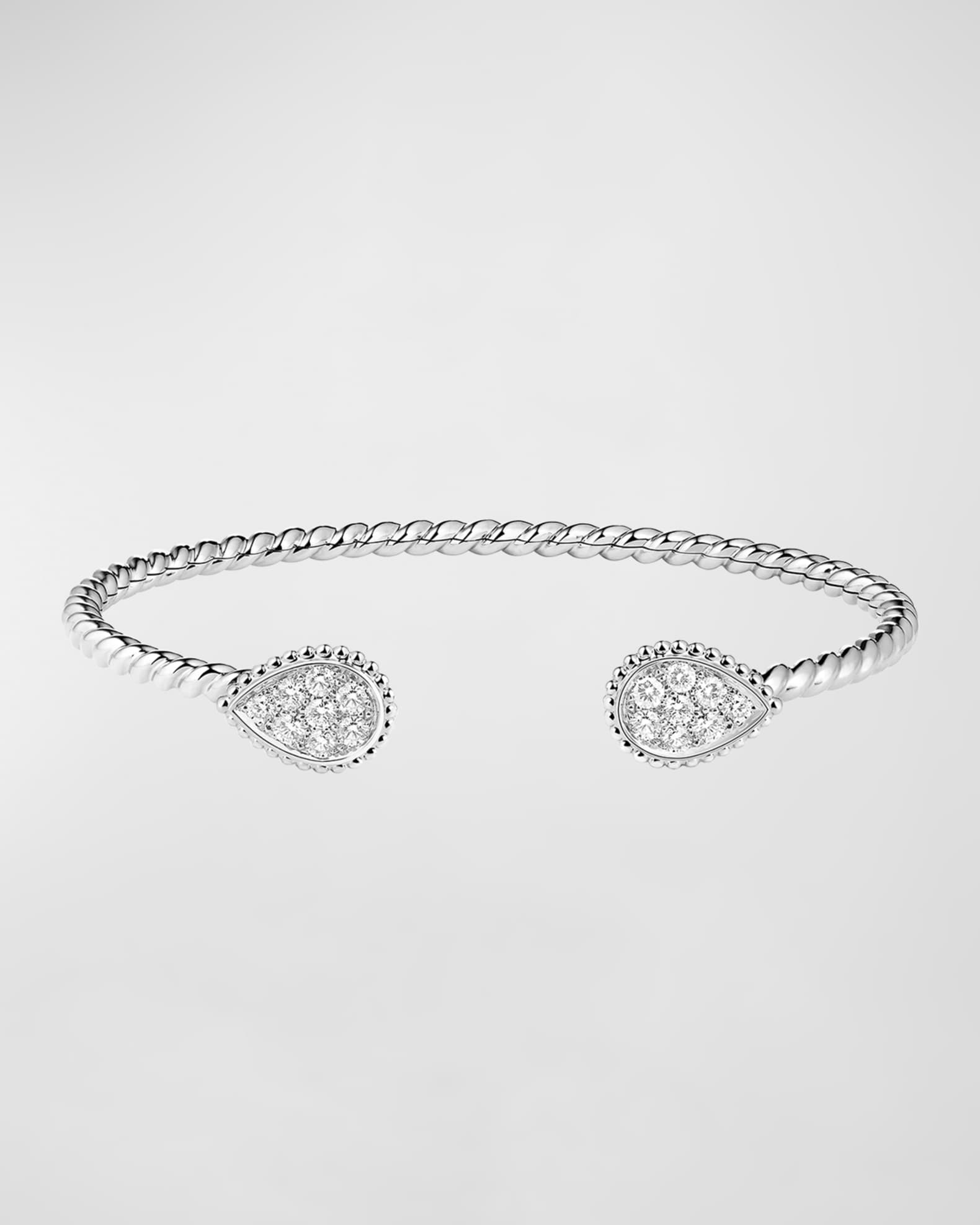 Boucheron Serpent Bohème 18K White Gold Small 2-Motif Diamond