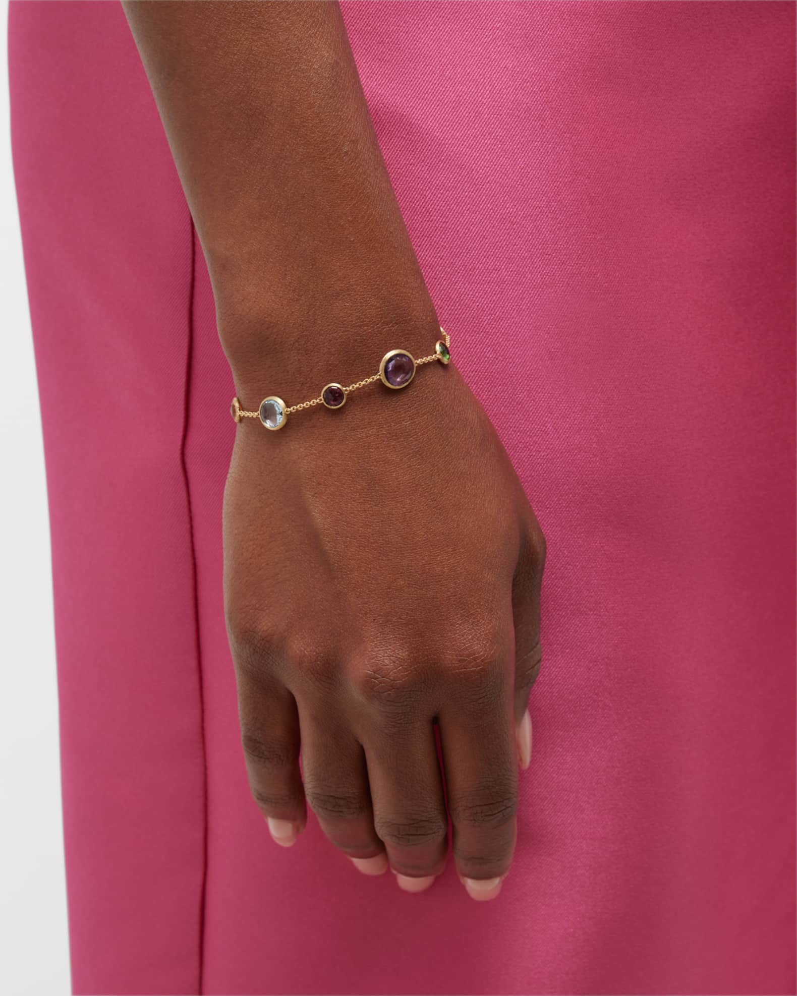 Jaipur Color Single Strand Bracelet with Mixed Stones 1