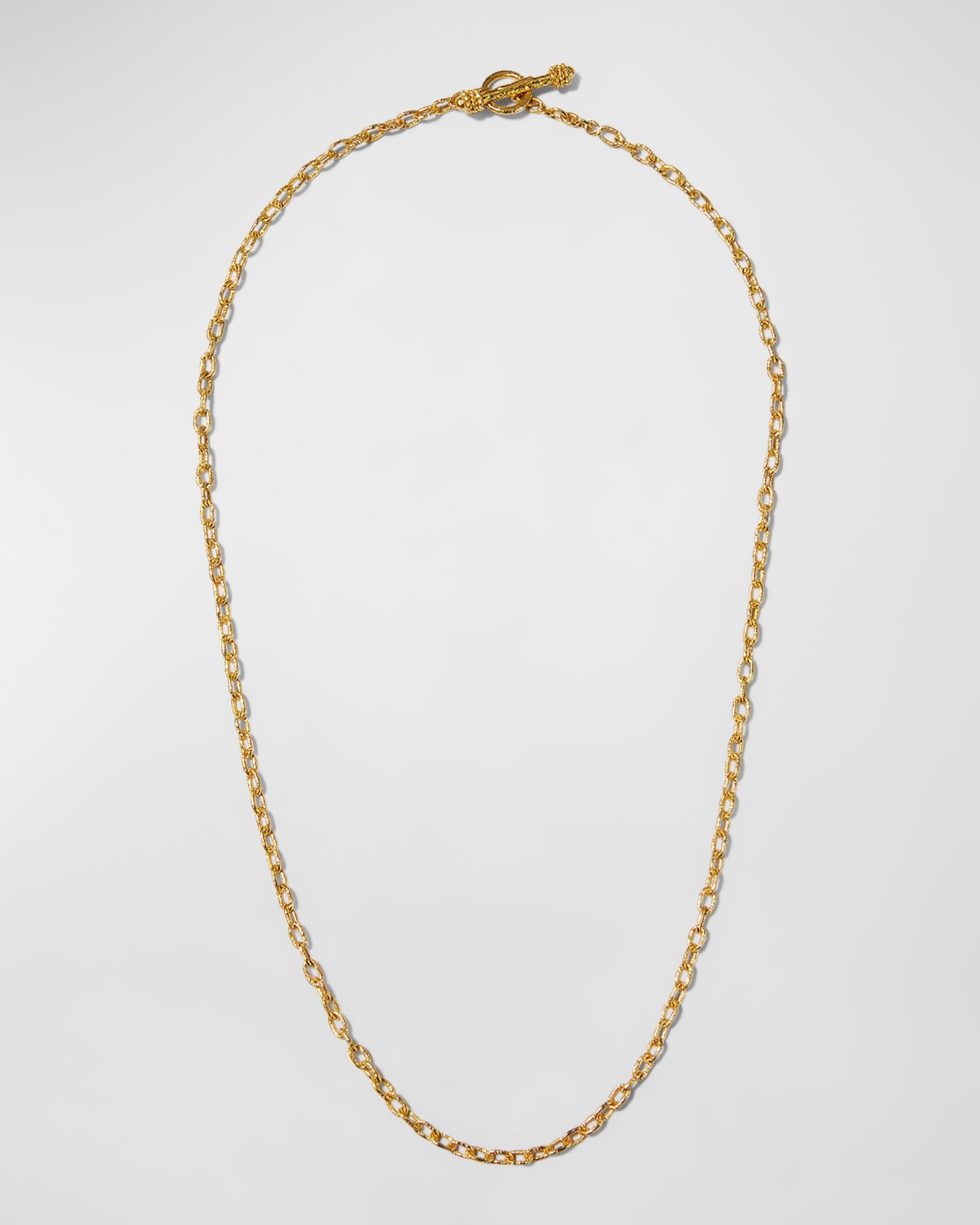 Handmade 19K Yellow Gold Chain Necklace, 21"L 0