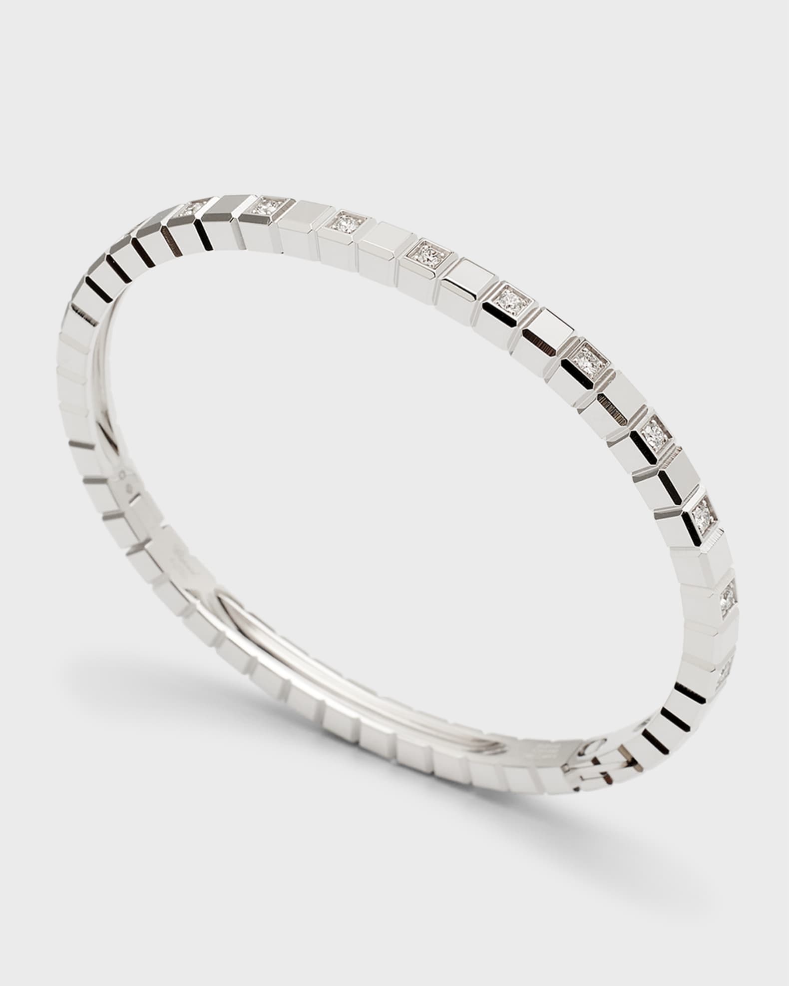 Chopard Ice Cube 18K White Gold Alternating Diamond Bracelet