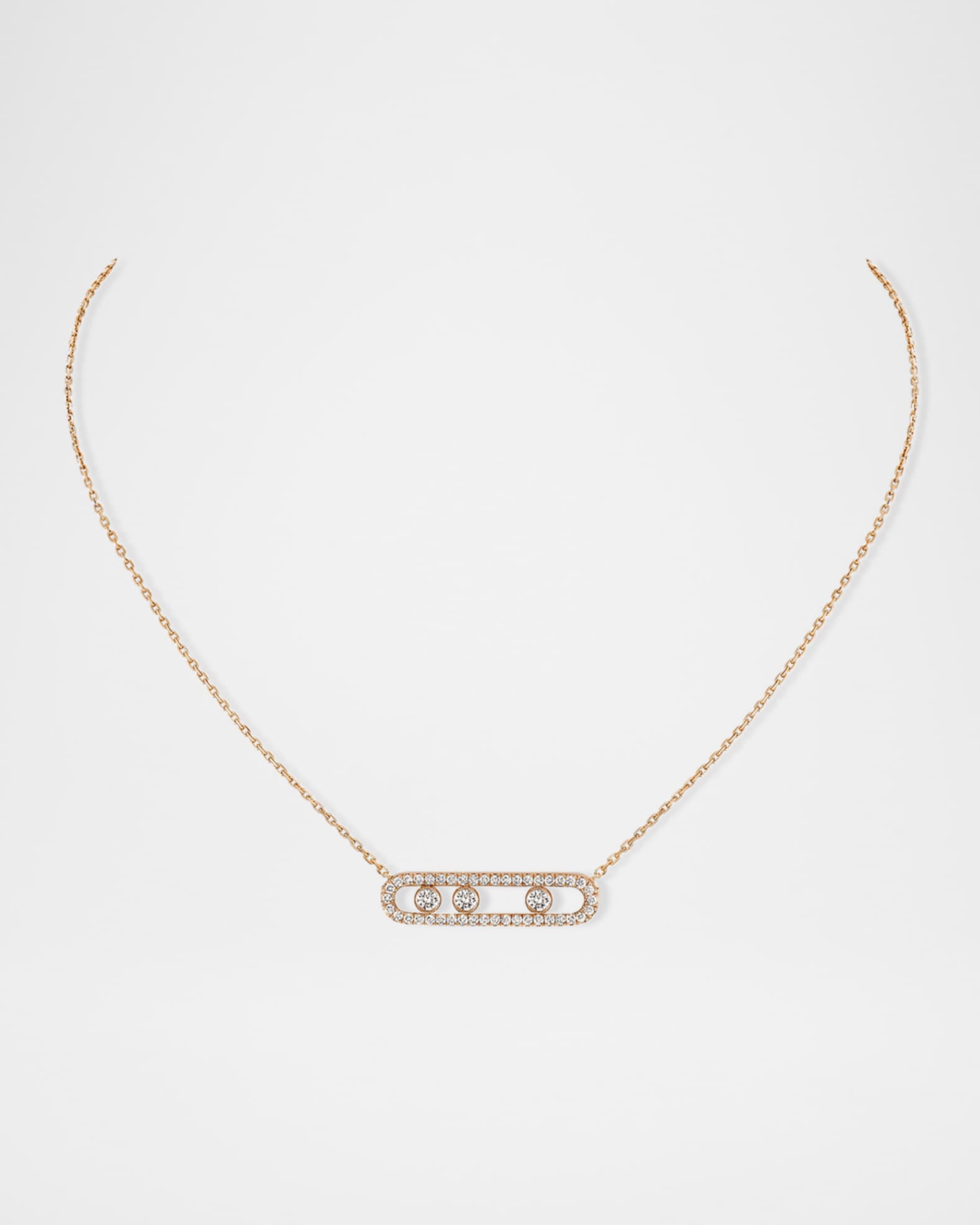 MOVE PAVE DIAMOND NECKLACE 0