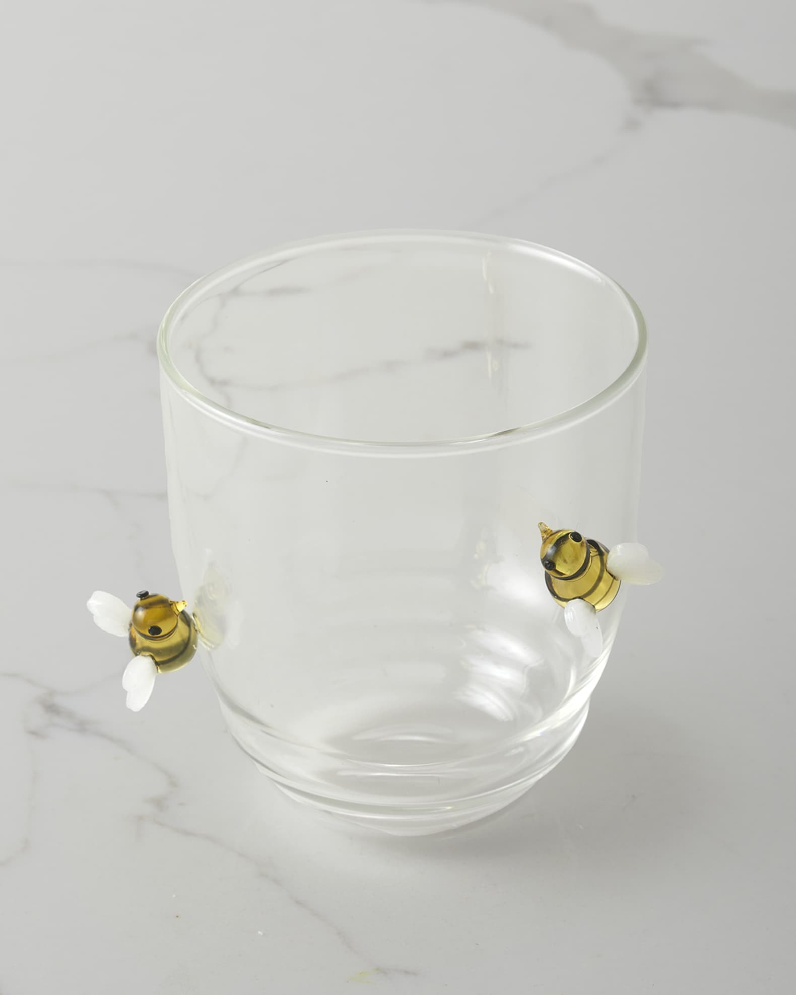 Bee Stemless Wine Glasses, Set of 2 0