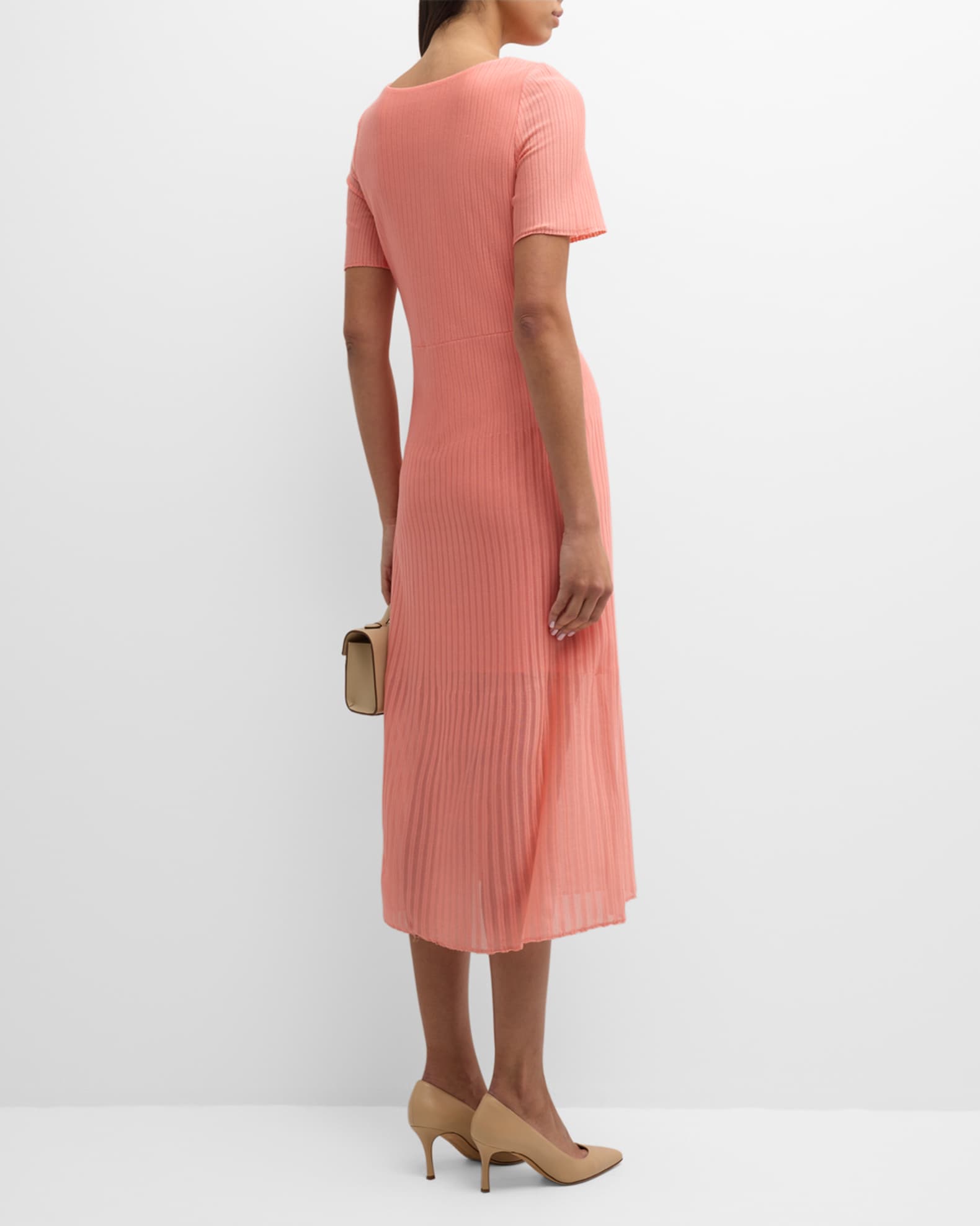 Knit Dress Casual Midi By Misook In Multi-colored, Size: L main image 1