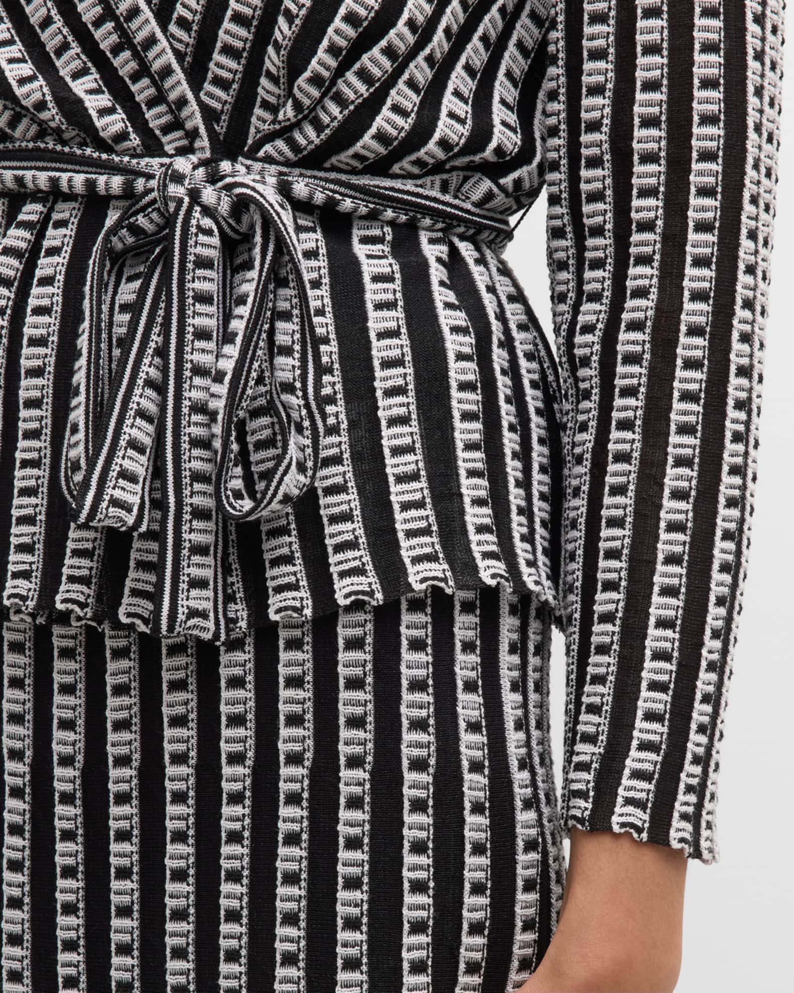 Relaxed Burnout Hem Soft Knit Tunic