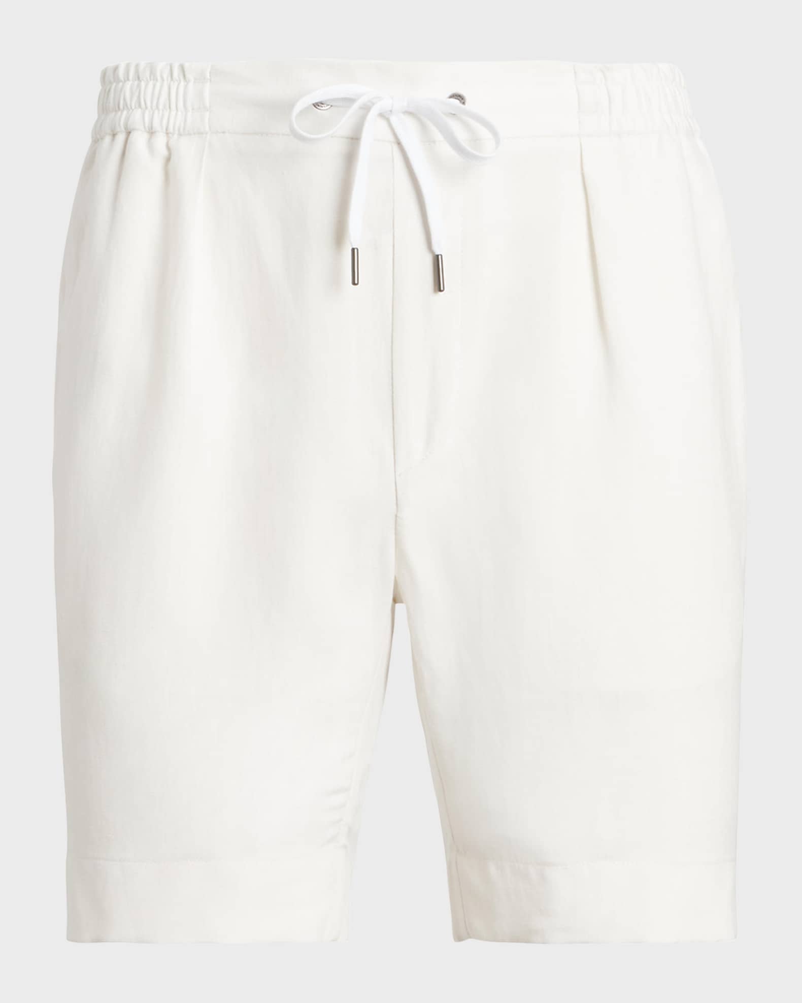 Ralph Lauren Purple Label Men's Silk and Linen Drawstring Shorts