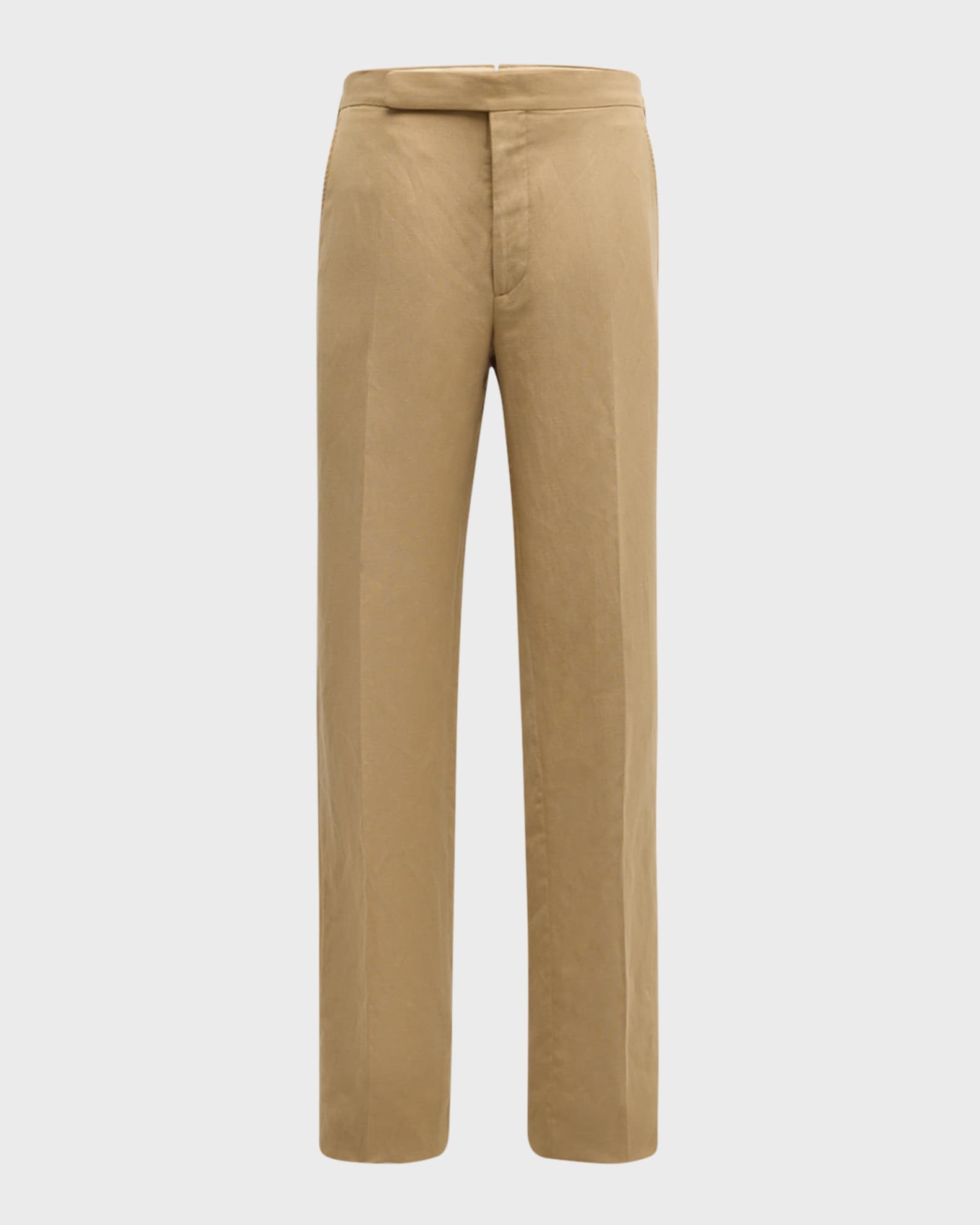 Ralph Lauren Purple Label Men's Gregory Hand-Tailored Silk-Linen Trousers