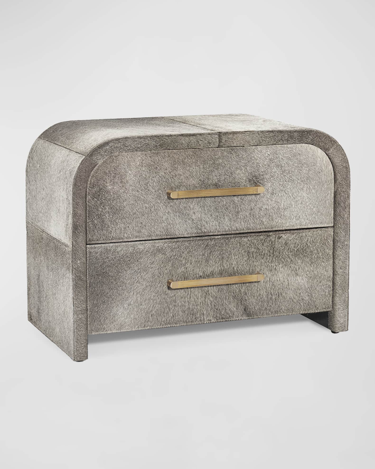 Boden Hair on Hide Bedside Chest 1