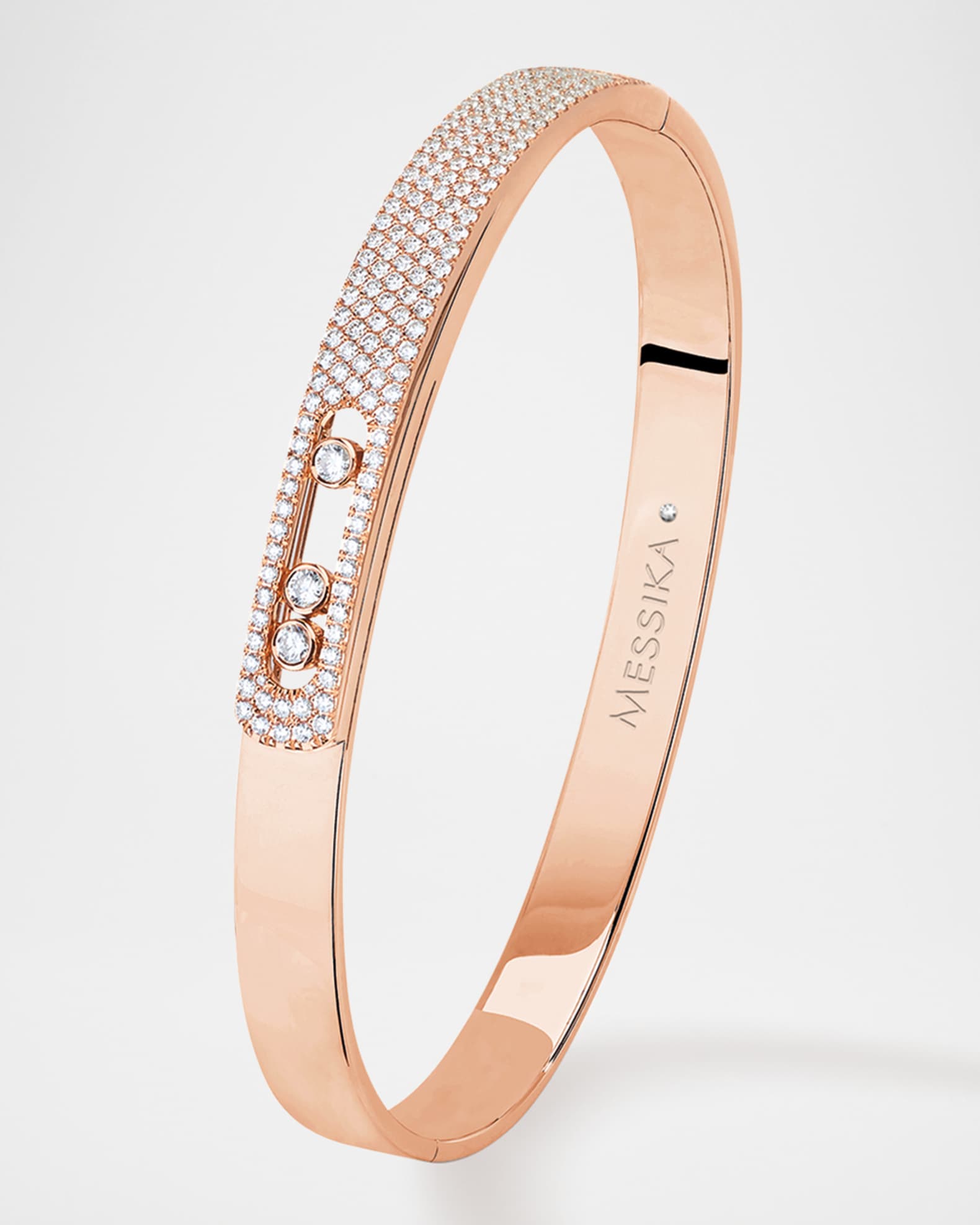 Messika Move Noa 18K Rose Gold Diamond Bangle Bracelet Neiman Marcus