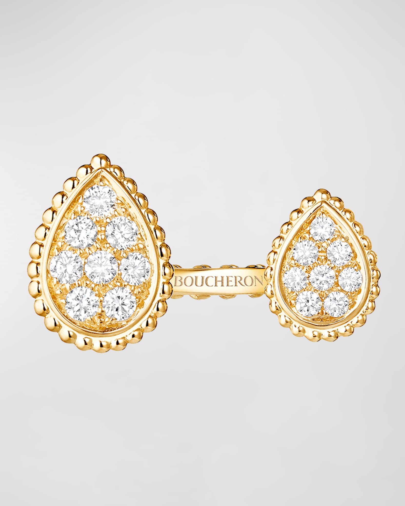 Boucheron Serpent Bohème 18K Yellow Gold Diamond 2-Motif