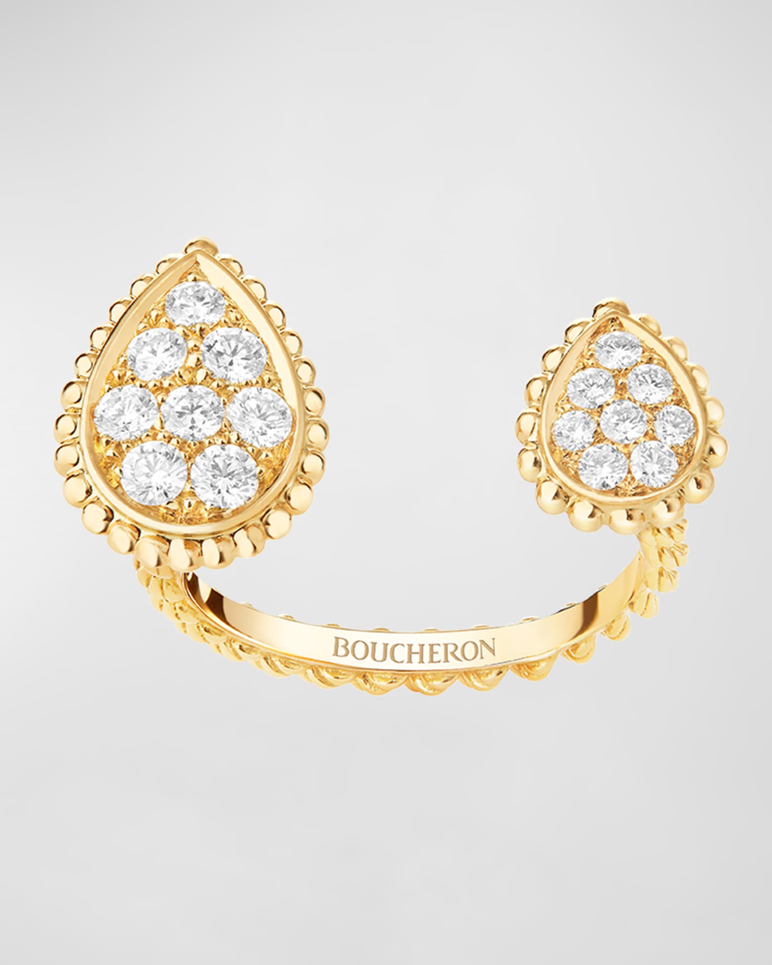 Serpent Bohème 18K Yellow Gold Diamond 2-Motif Ring 0