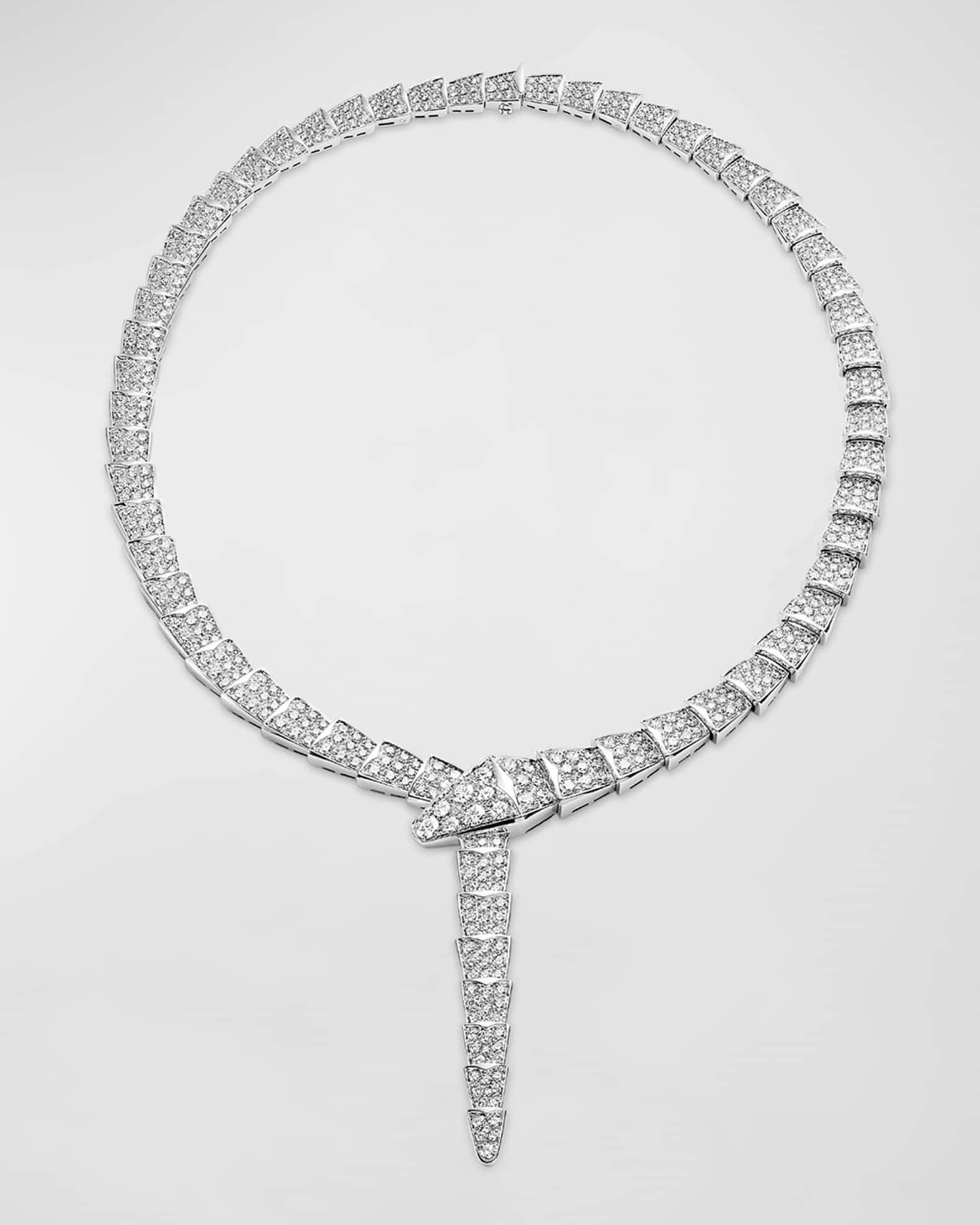 Serpenti diamond necklace sale