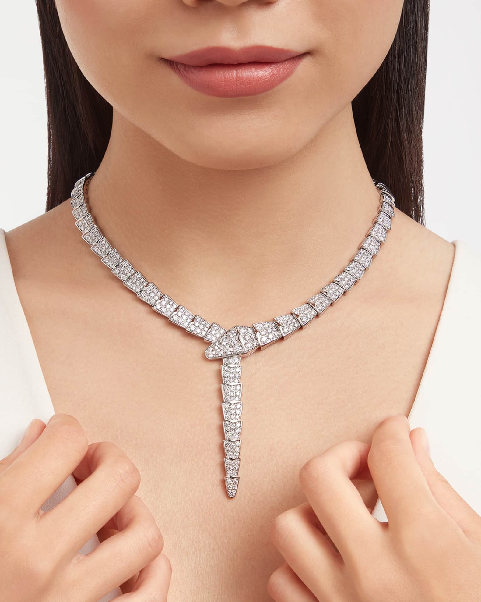 Bvlgari necklace white gold price clearance