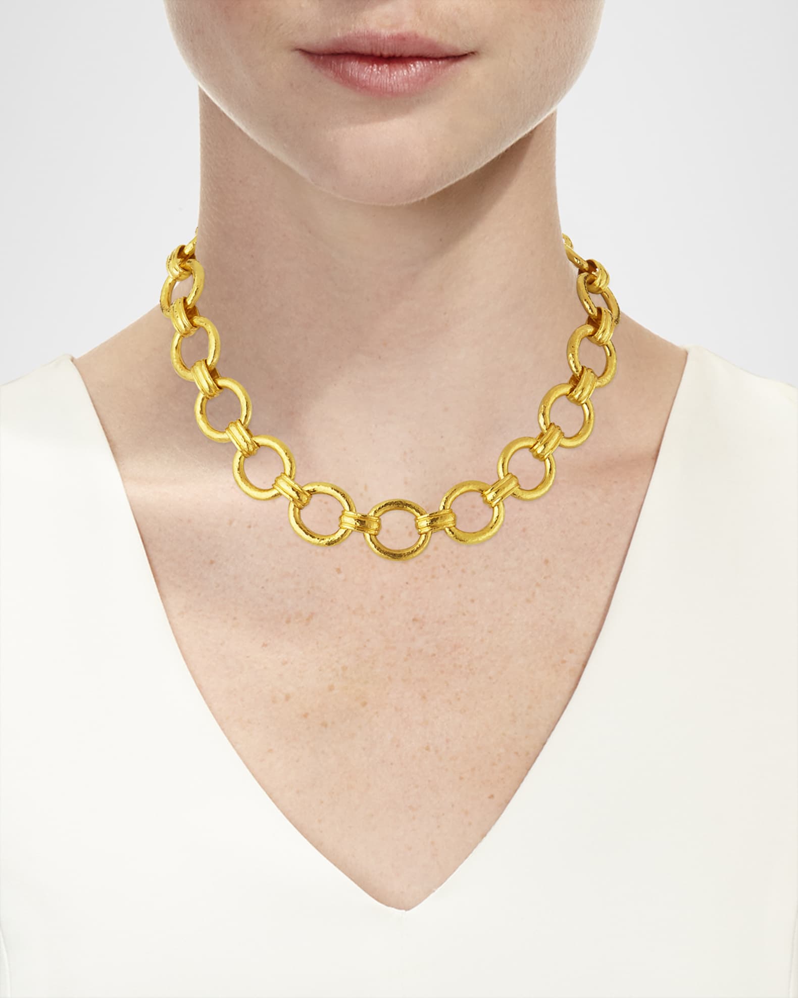 Pisa 19k Round-Link Necklace 1