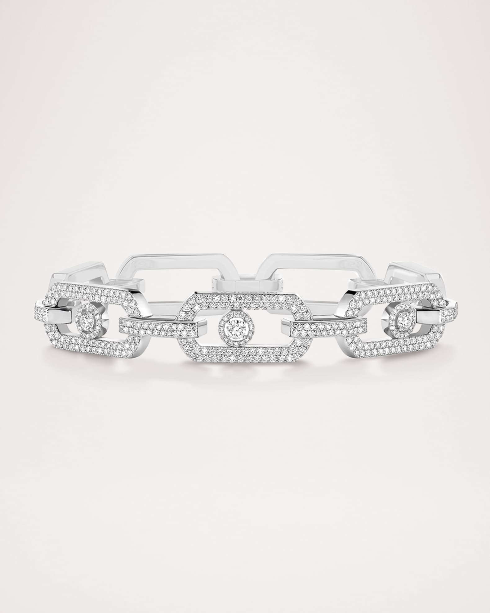 SO MOVE XL 18K WHITE GOLD PAVE SET BRACELET 0