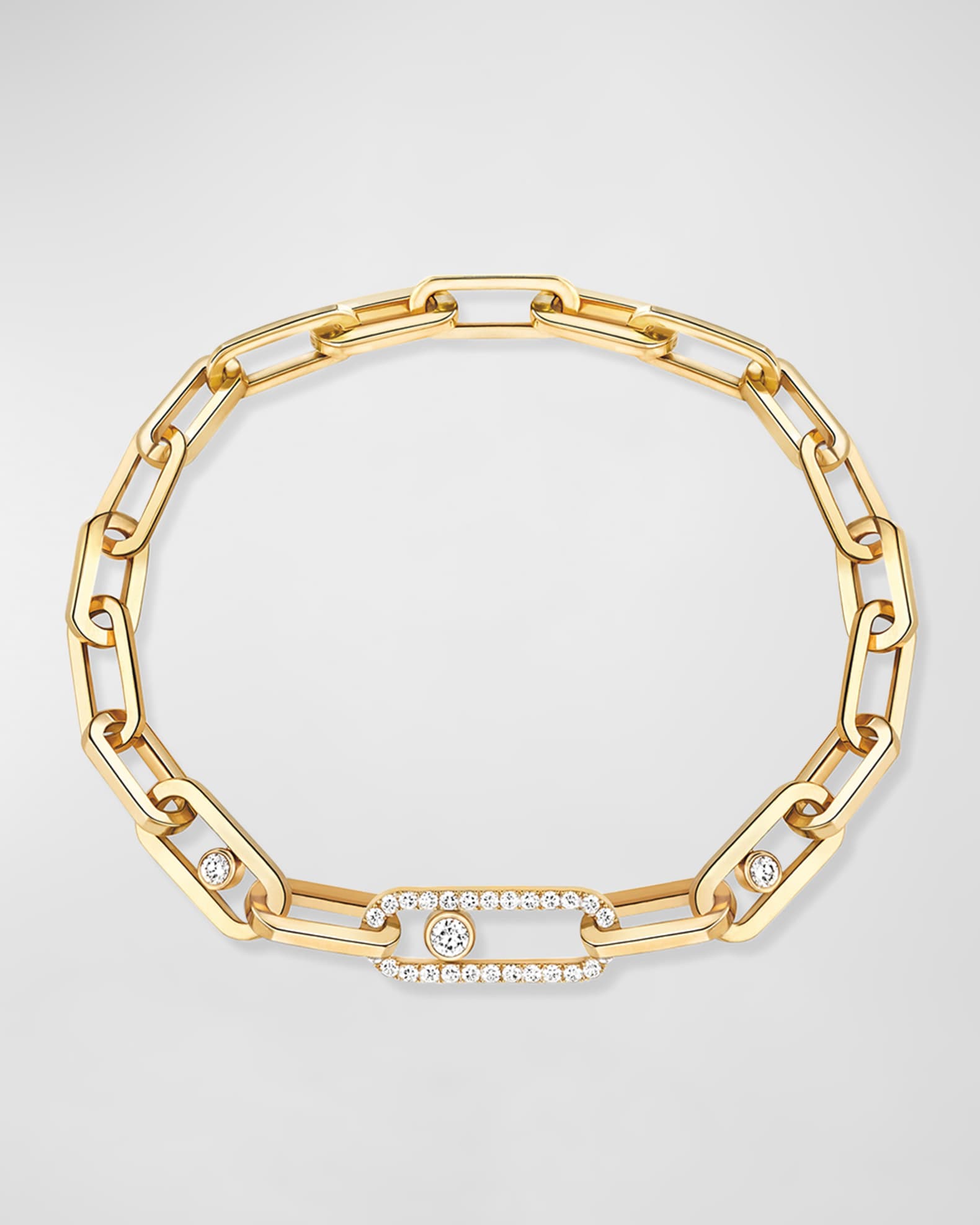 MOVE LINK 18K YELLOW GOLD DIAMOND BRACELET 0