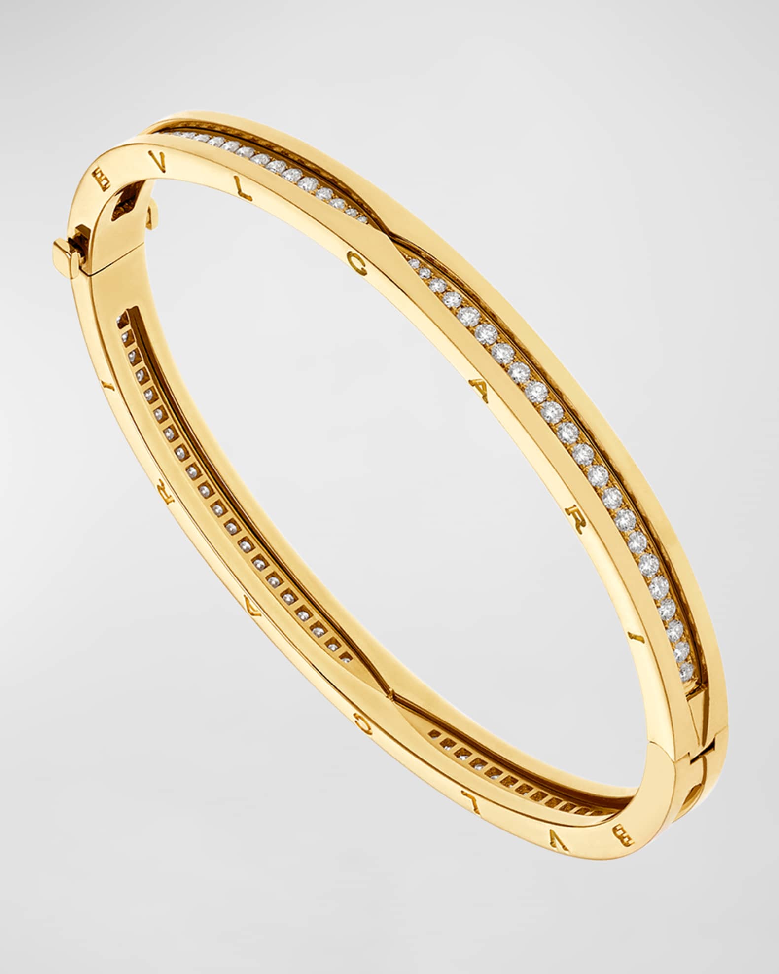 B.Zero1 18K Yellow Gold Diamond Bangle 0