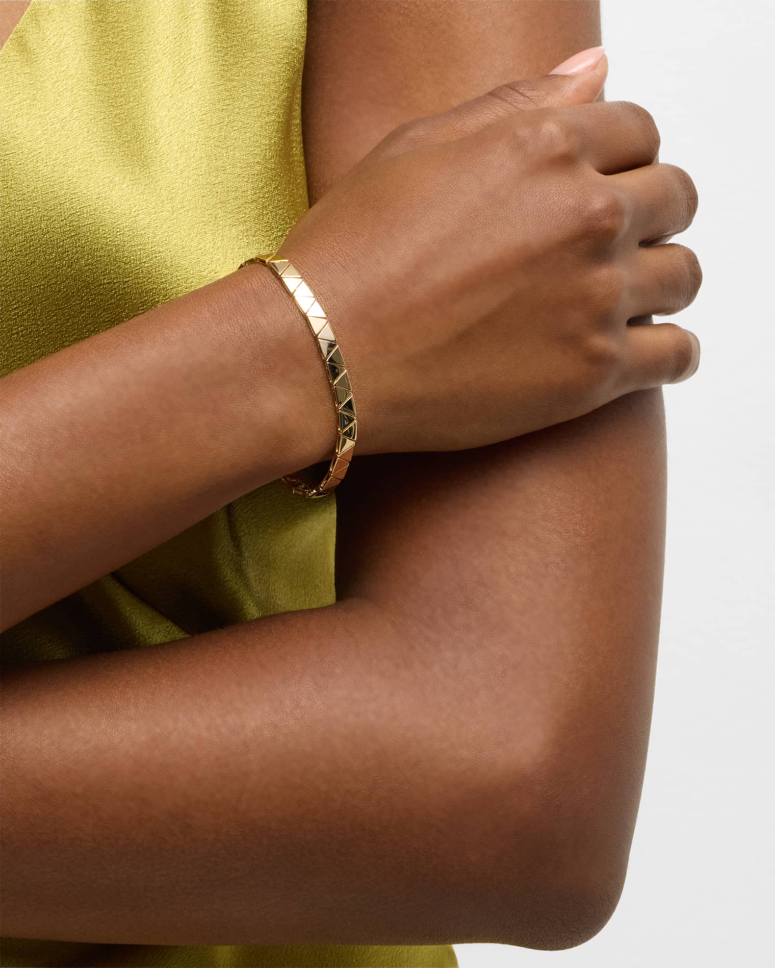 18K Yellow Gold Thin Cleo Bracelet  1