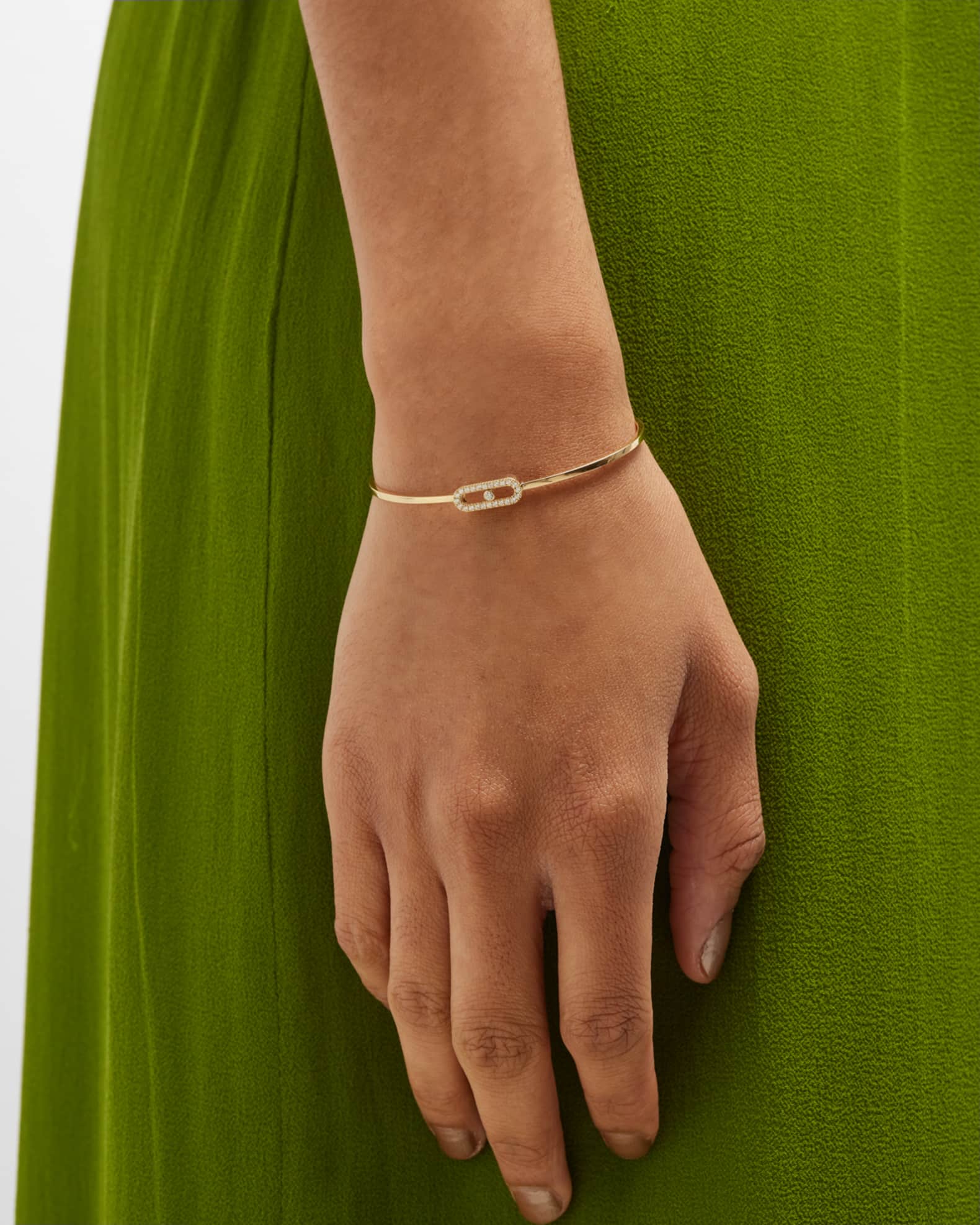 Move Uno 18K Yellow Gold Flex Diamond Bracelet 1