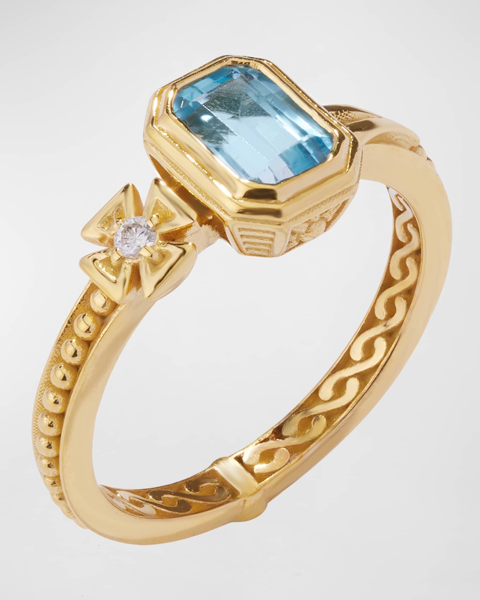 Peridot and White Diamond Ring 1