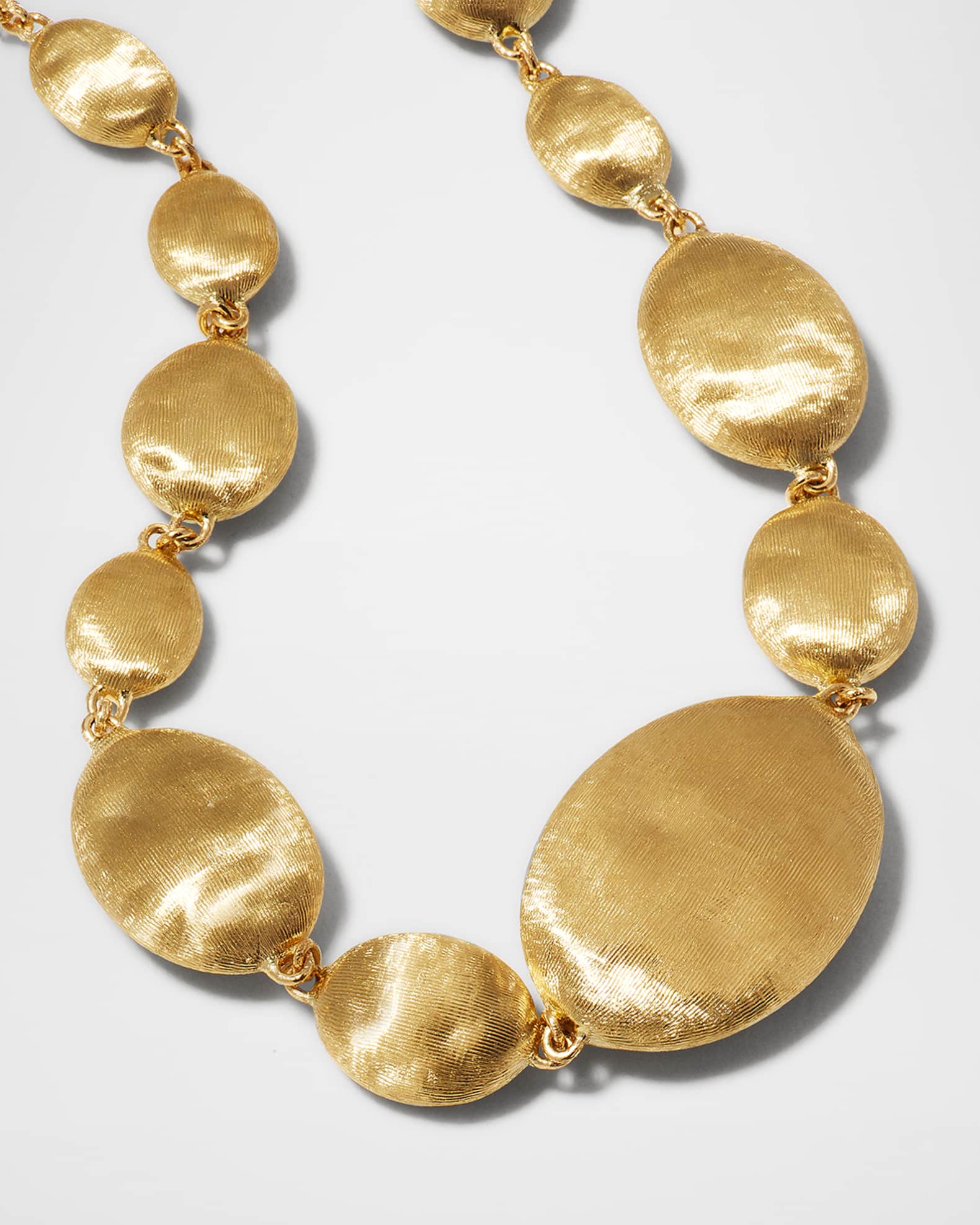 Siviglia 18K Yellow Gold Graduated Long Necklace 1