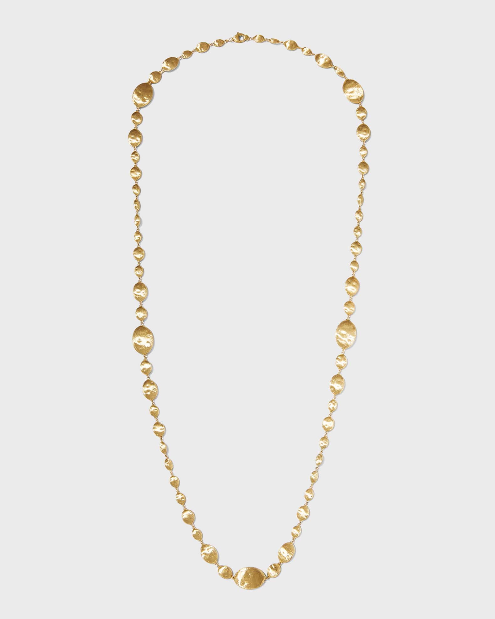 Siviglia 18K Yellow Gold Graduated Long Necklace 0