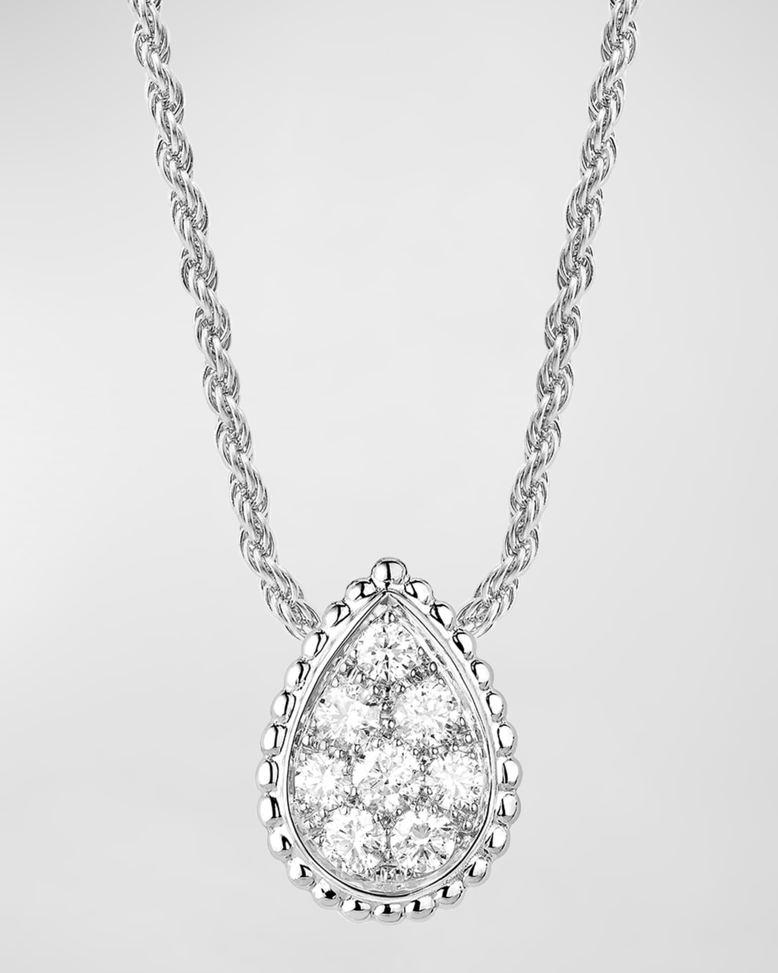 Boucheron Serpent Boheme 18K White Gold Diamond Small Pendant