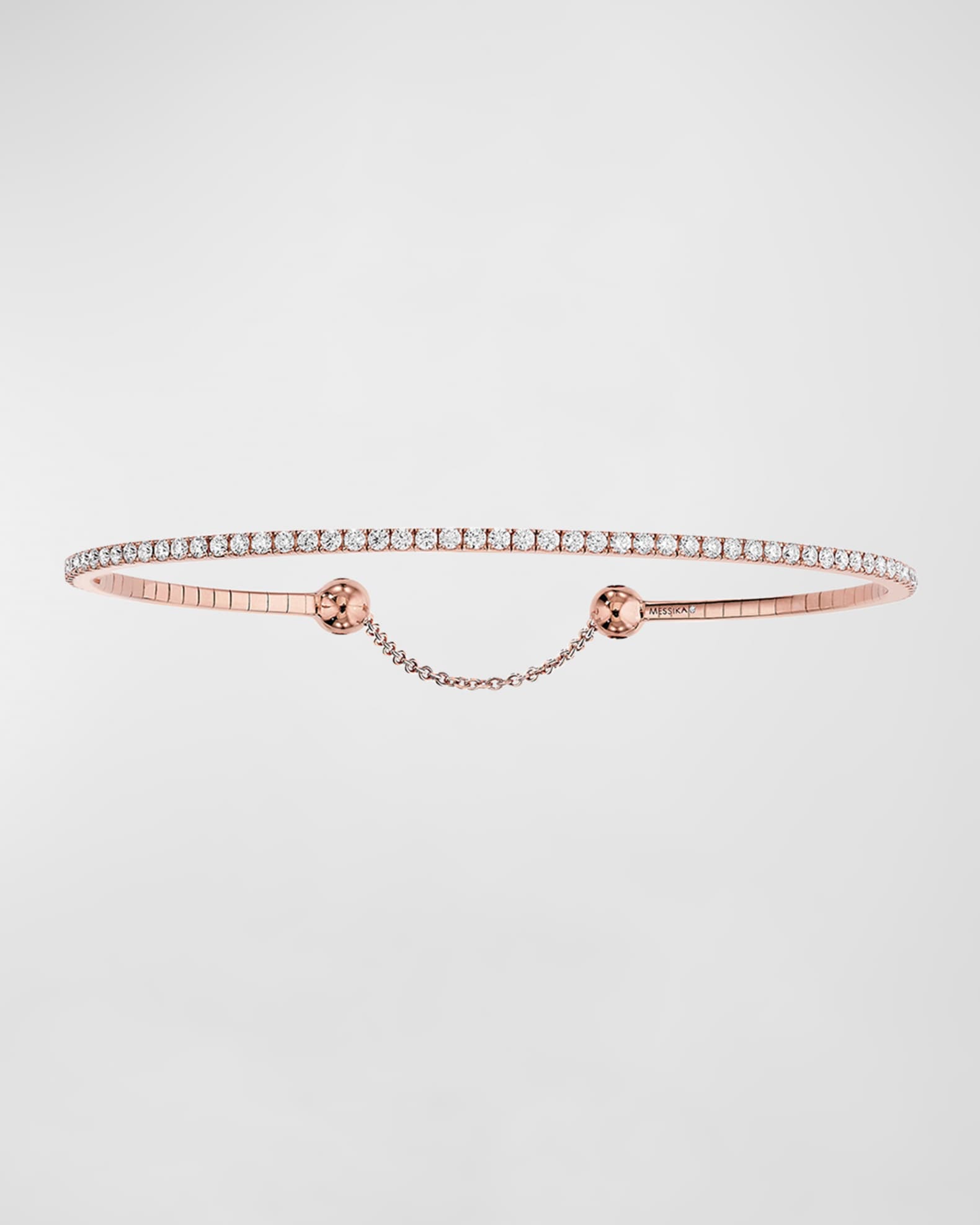Messika Skinny 18K Rose Gold Diamond Tennis Bracelet