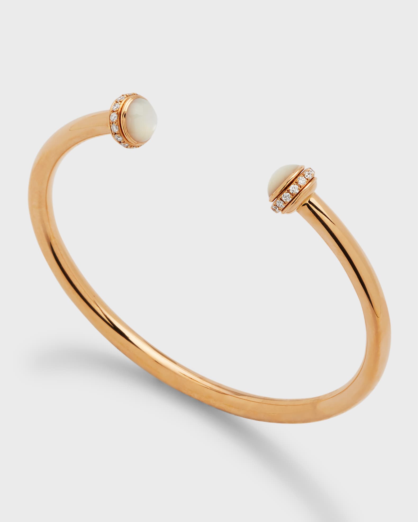 PIAGET Possession 18K Rose Gold Mother of Pearl Diamond Bracelet Neiman Marcus