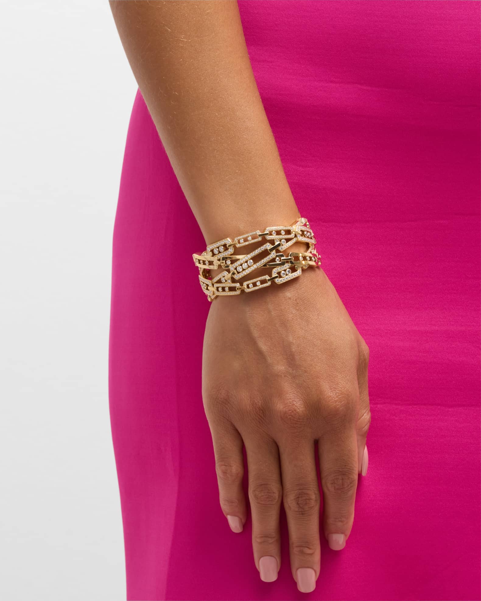 MOVE INFINI 18K YELLOW GOLD CUFF 1