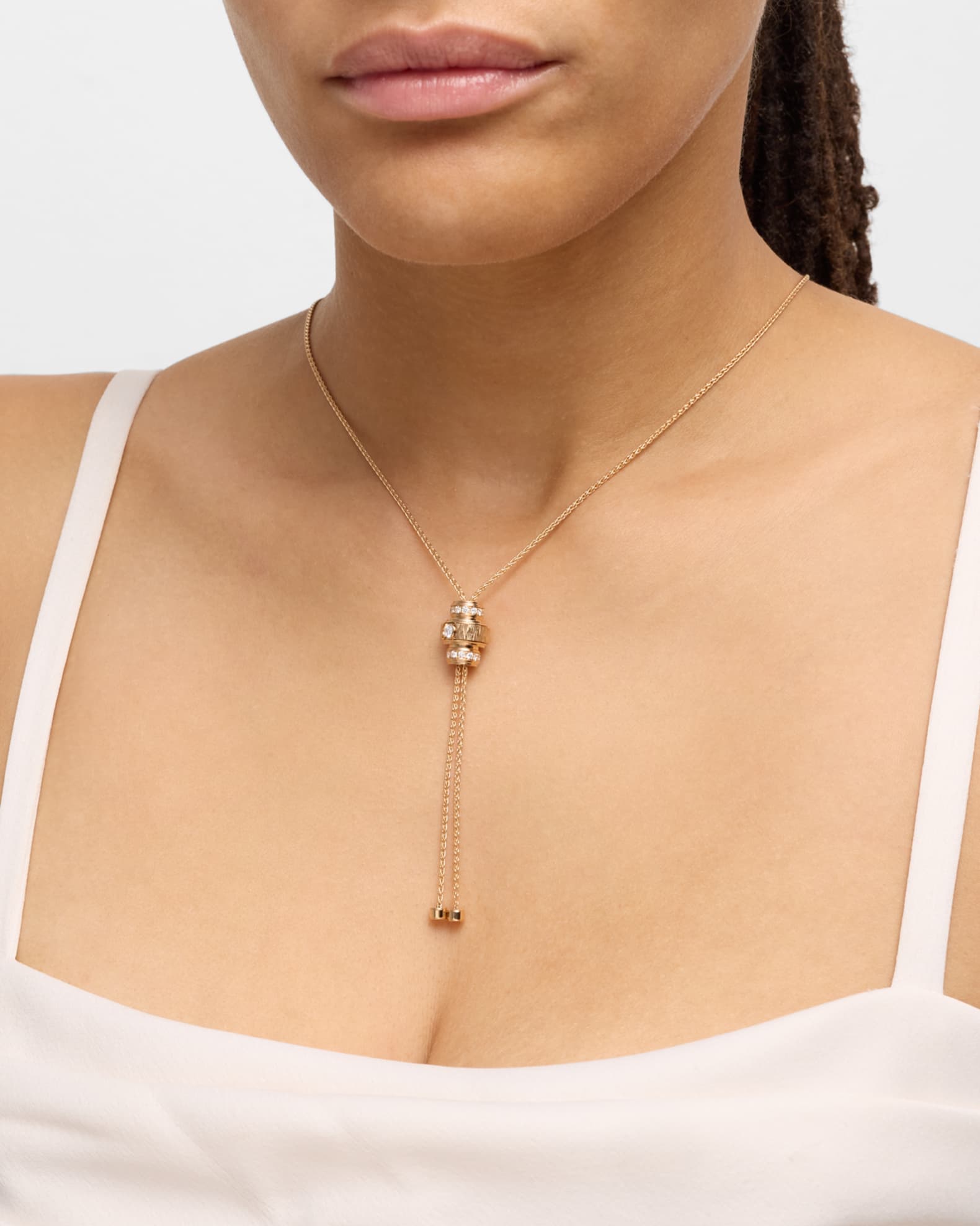 Possession Decor Palace 18K Rose Gold Pendant Necklace with Diamonds 1