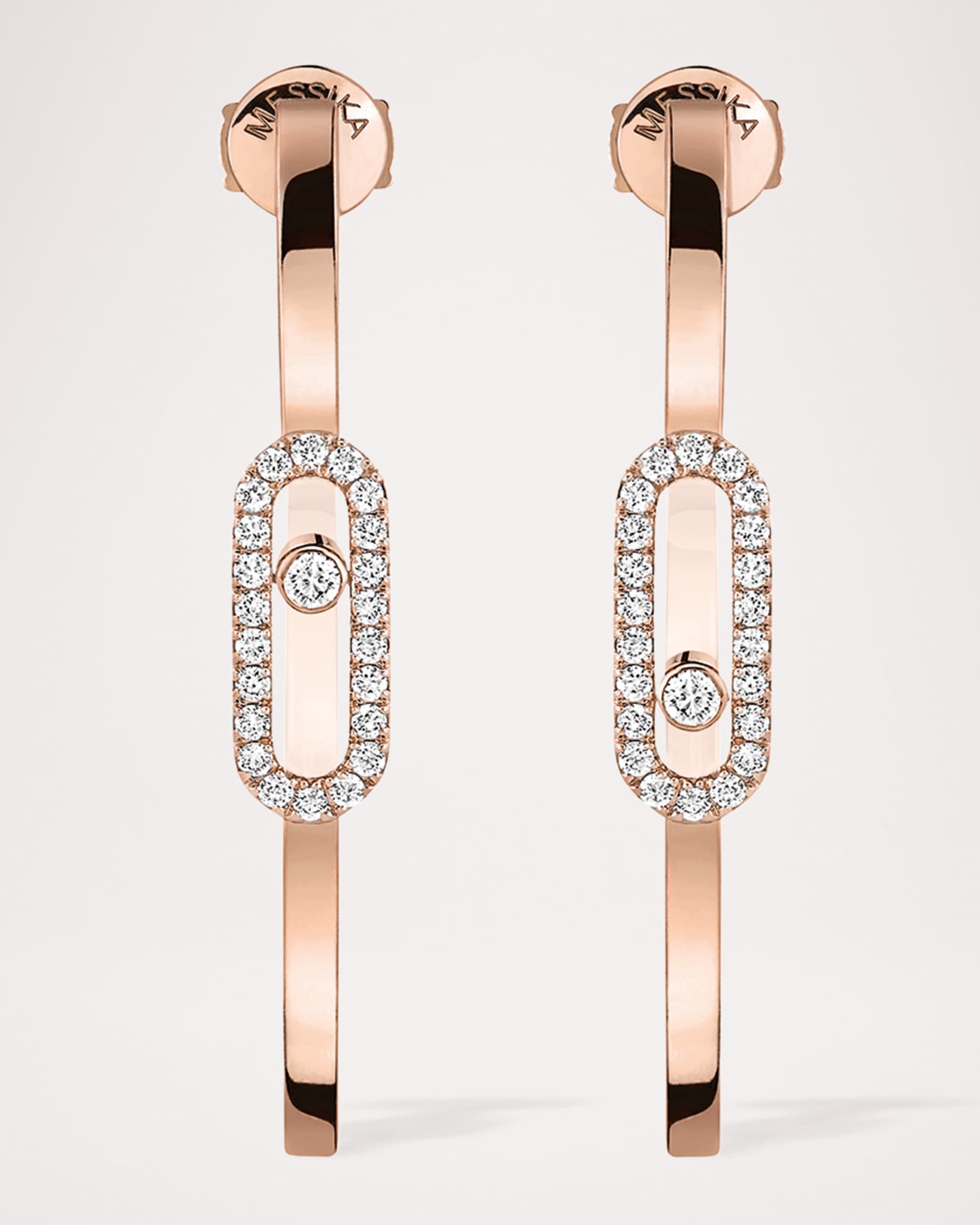 MOVE UNO 18K ROSE GOLD SMALL HOOP EARRINGS 0