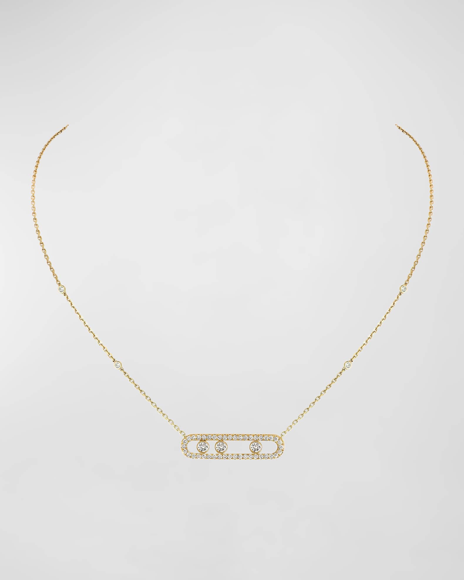 MOVE PAVE DIAMOND NECKLACE 0
