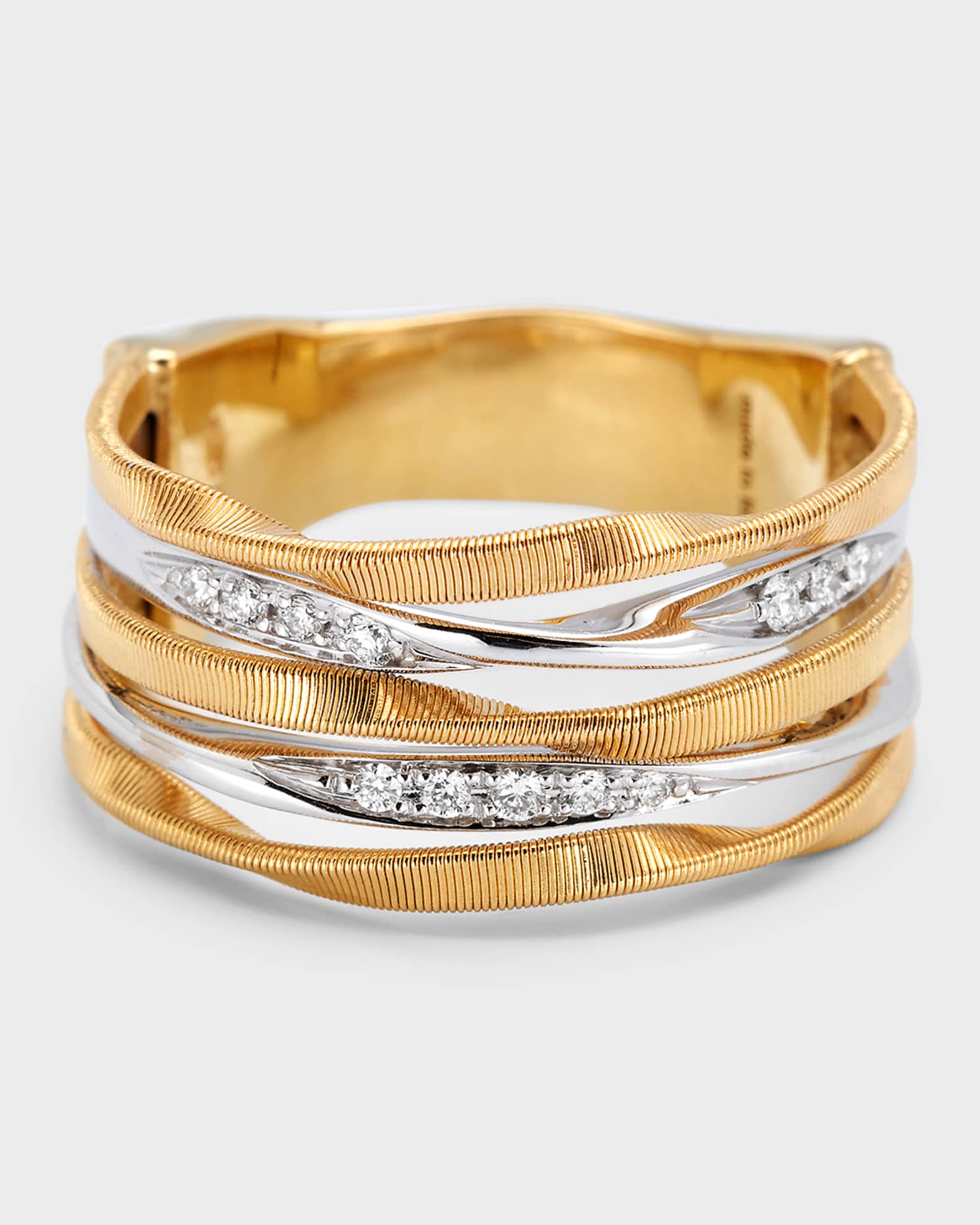 Marrakech Onde Five-Strand Diamond Ring, Size 7 0