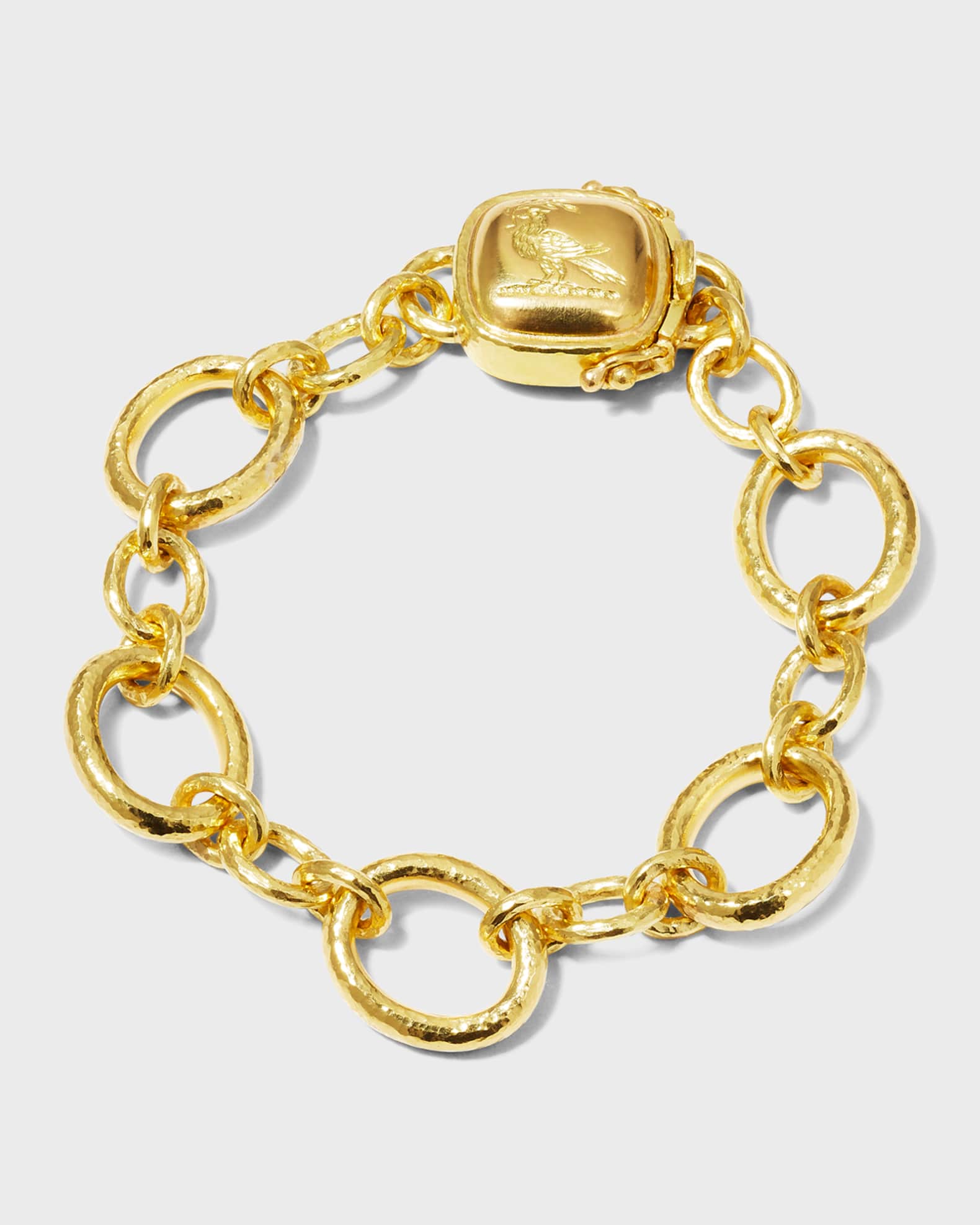 San Remo 15mm Link Bracelet with Dove Branch 0