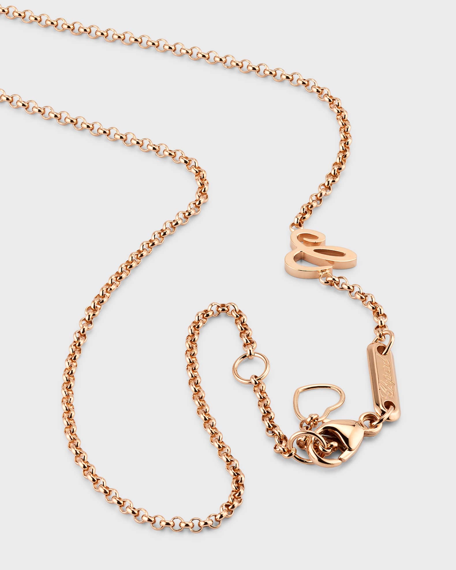 Chopard Happy Hearts 18K Rose Gold Mother-of-Pearl & Diamond Long