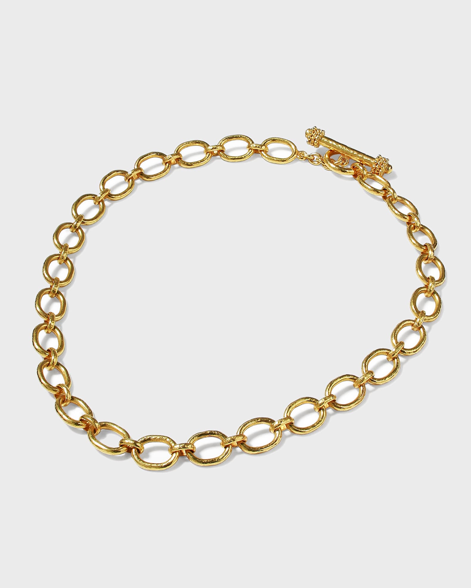 19K Fiesole Link Necklace, 17"L 0
